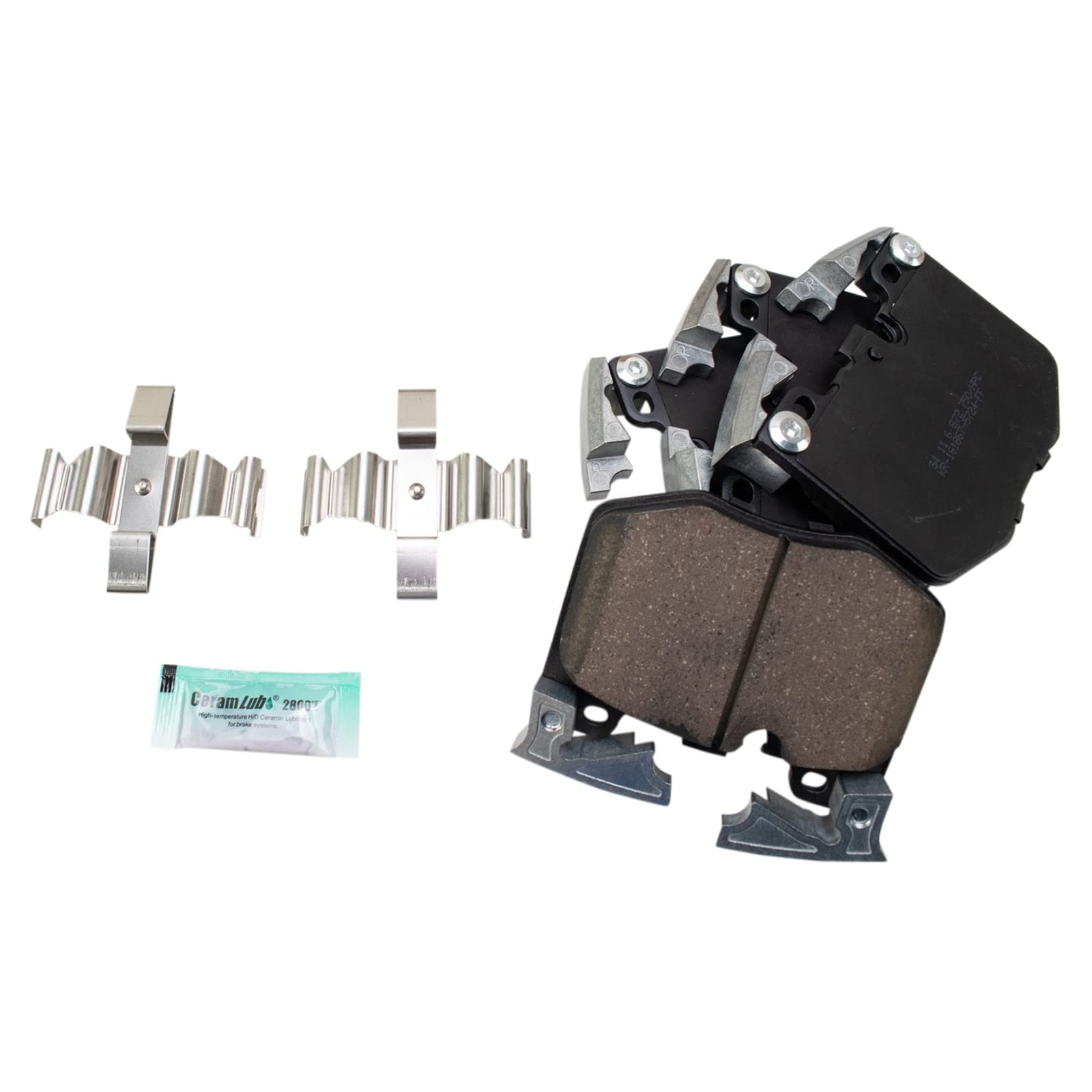 TRQ Front Ceramic Disc Brake Pad Set for BMW Toyota New