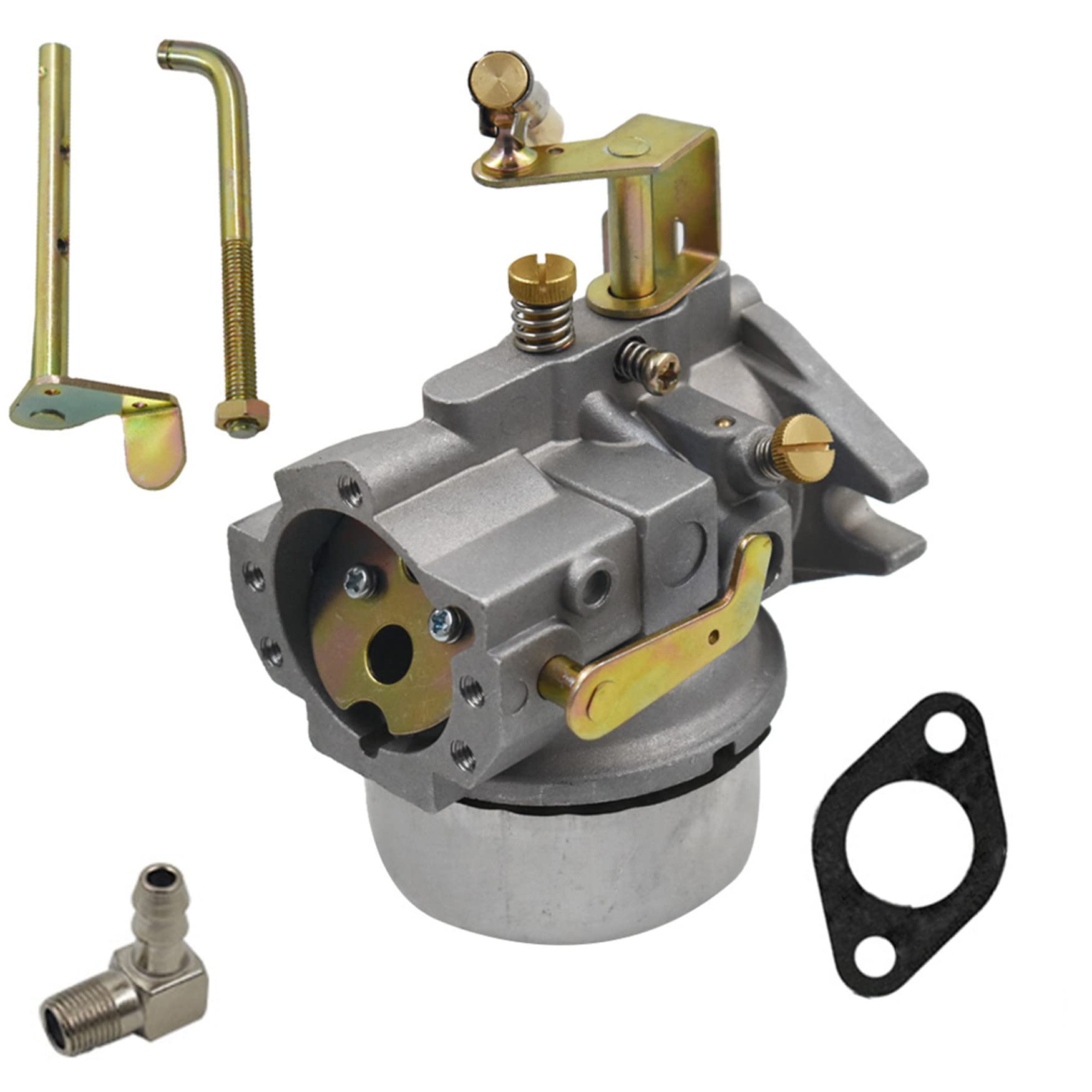 Wflnhb Carburetor Replacement For Kohler 10Hp K241 K301 12Hp Replacement For 47 853 23-S, 47 853 03 With Gasket Choke Shafts