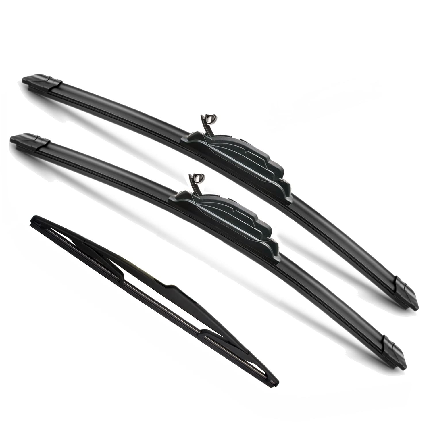 Justcar 3 Wipers Replacement For Nissan Quest 2004-2009, Windshield Wiper Blades Original Equipment Replacement - 26'/18'/14D' (Set Of 3) U/J Hook