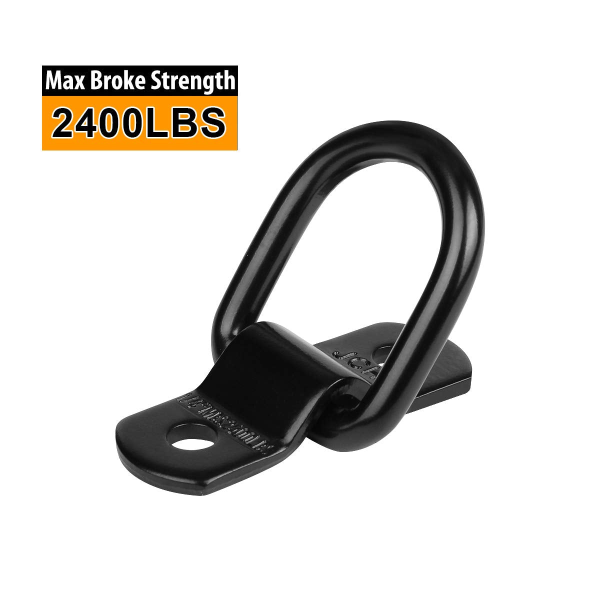 Jchl D Rings Tie Down Anchors Hooks For Trailer Truck Bed Bracket Enclosed Points Pickup Camper Surface Mount D-Ring Heavy Duty 1/4 2400 Pound Capacity (4-Pack)