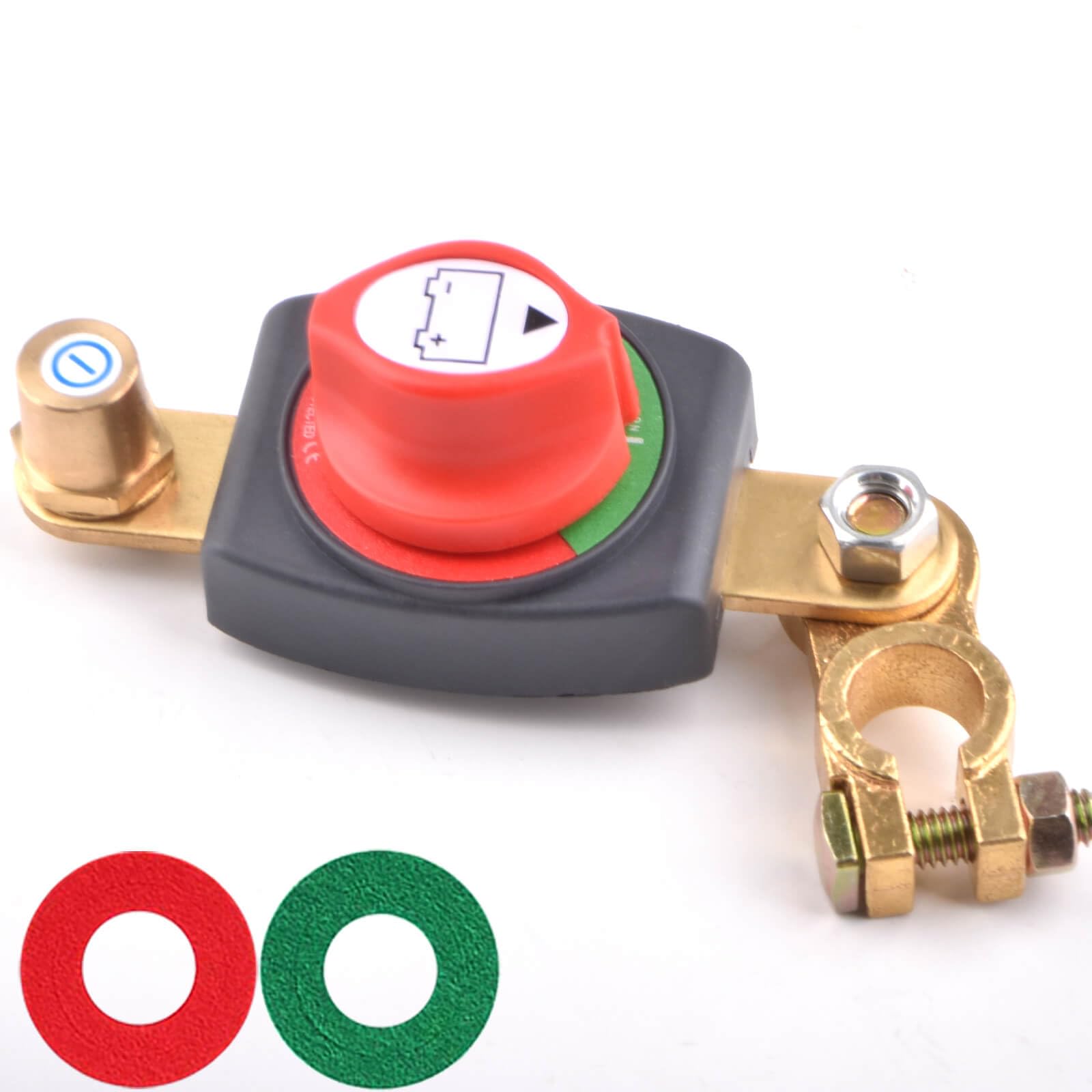 Sunmorn Battery Disconnect Switch, Universal Battery Disconnect Switch For Vehicles, Boats And Rvs 12V 48V, Installation Simpler