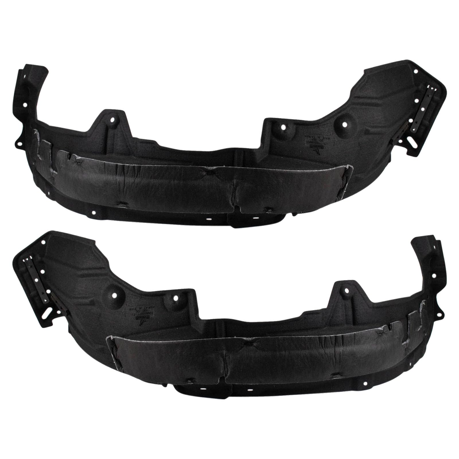 Trq Front Inner Fender Liner Set Compatible With 2019-2021 Lexus Nx300 Nx300H Lx1248139 Lx1249145