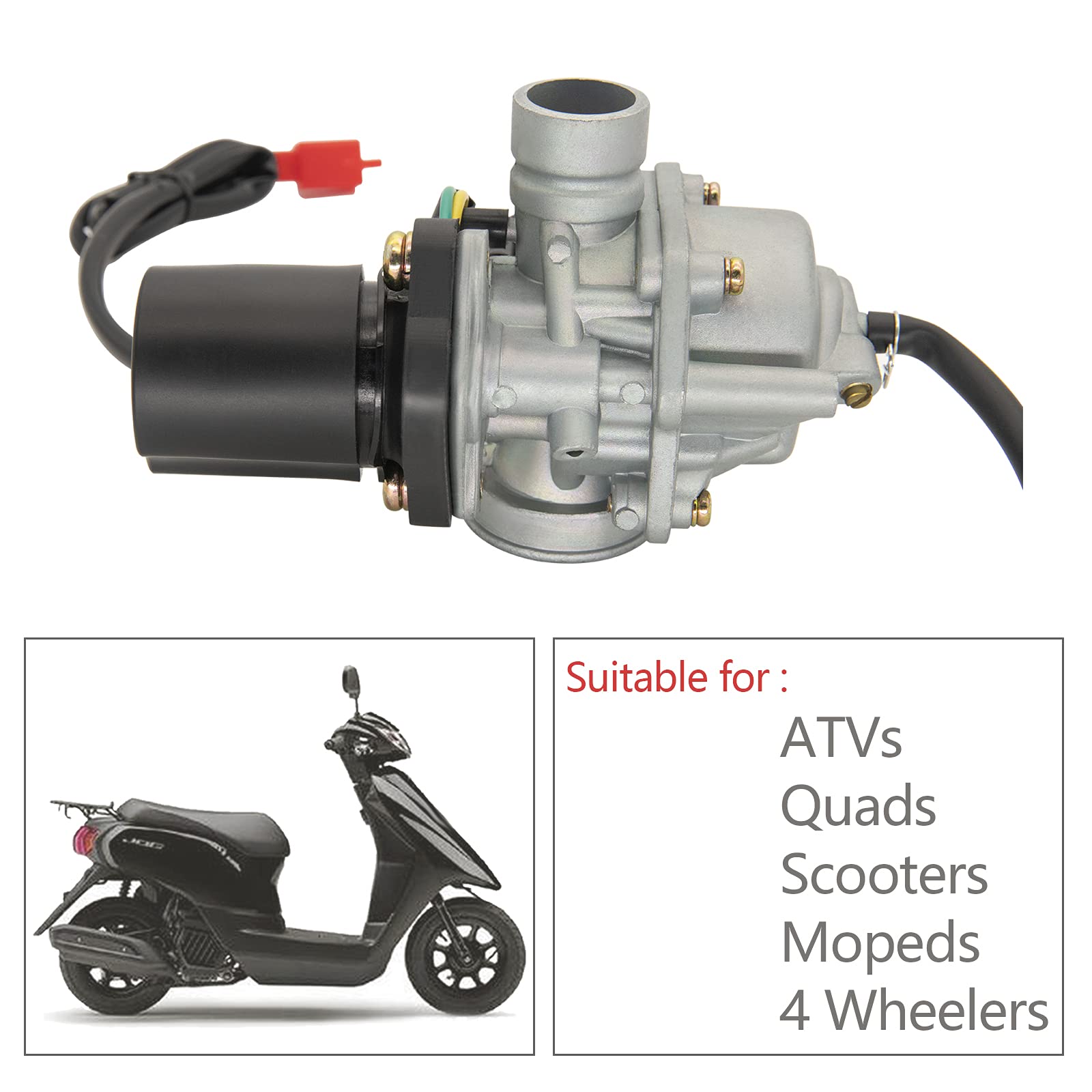 2 Stroke Carburetor Carb Compatible For Dinli 50Cc 70Cc 90Cc 100Cc 110Cc Atv Quad Carb, For Dino Jp Beast Helix Dl603 With 38Mm