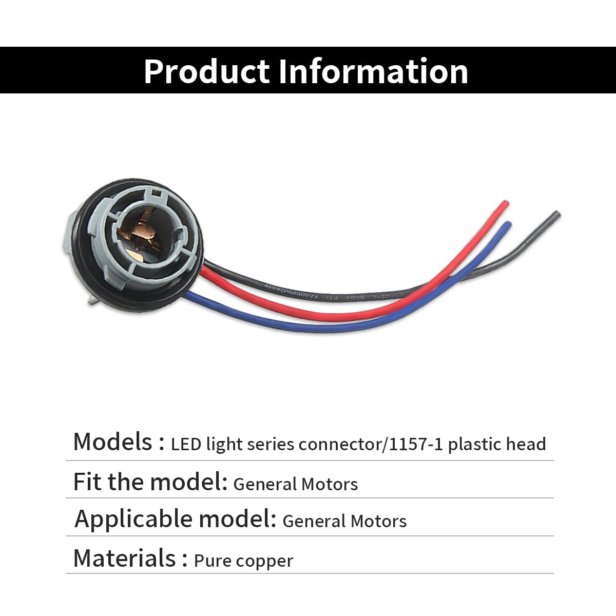 2Pcs 1157 Led Bulb Socket Plug, Waterproof Turn Signal Brake Light Tail Light Socket Harness, Base Plug Connector Professional C