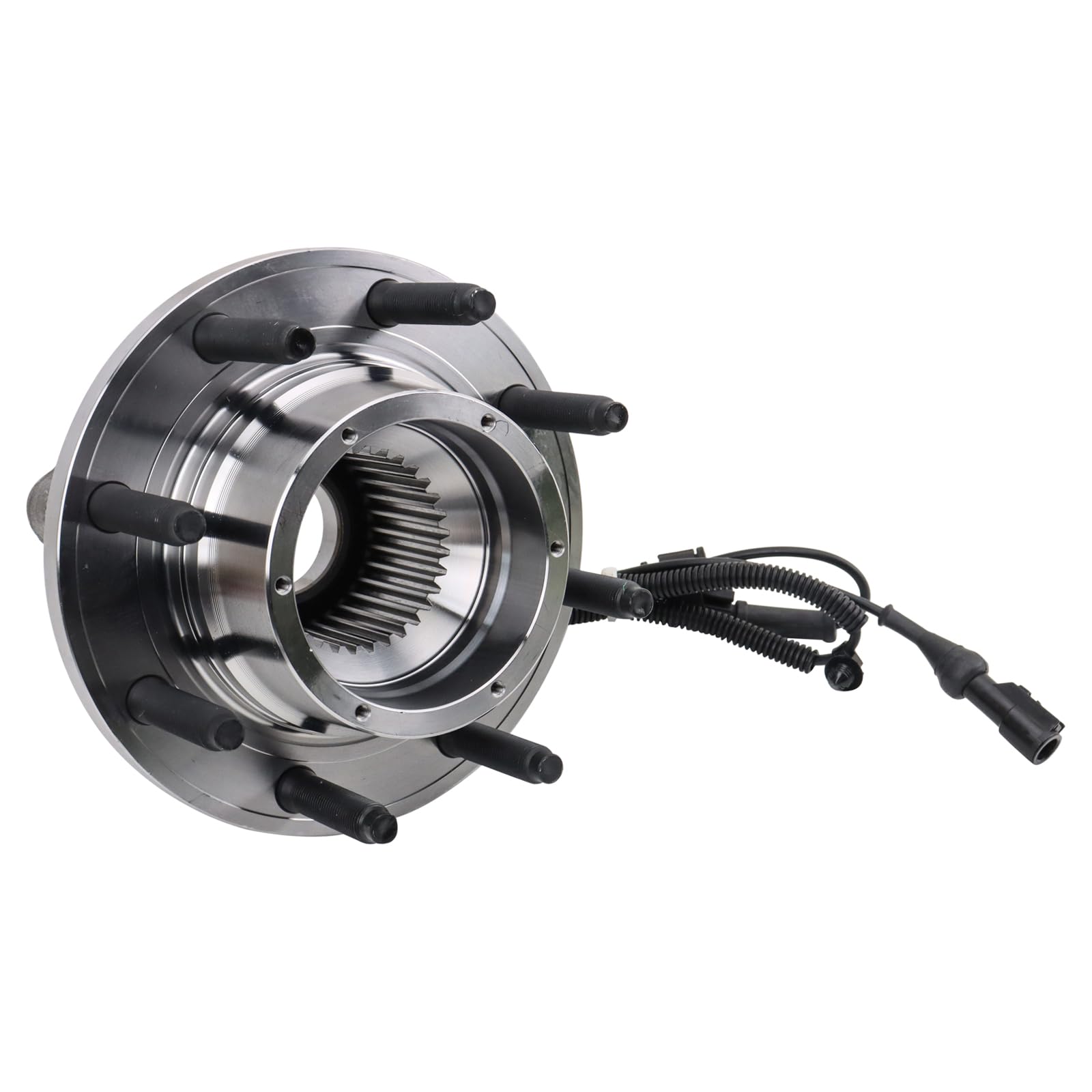 Trq Front Wheel Bearing & Hub Assembly 4Wd With Abs Sensor Compatible With 2005-2010 Ford F-250 Super Duty F-350 Super Duty 2010