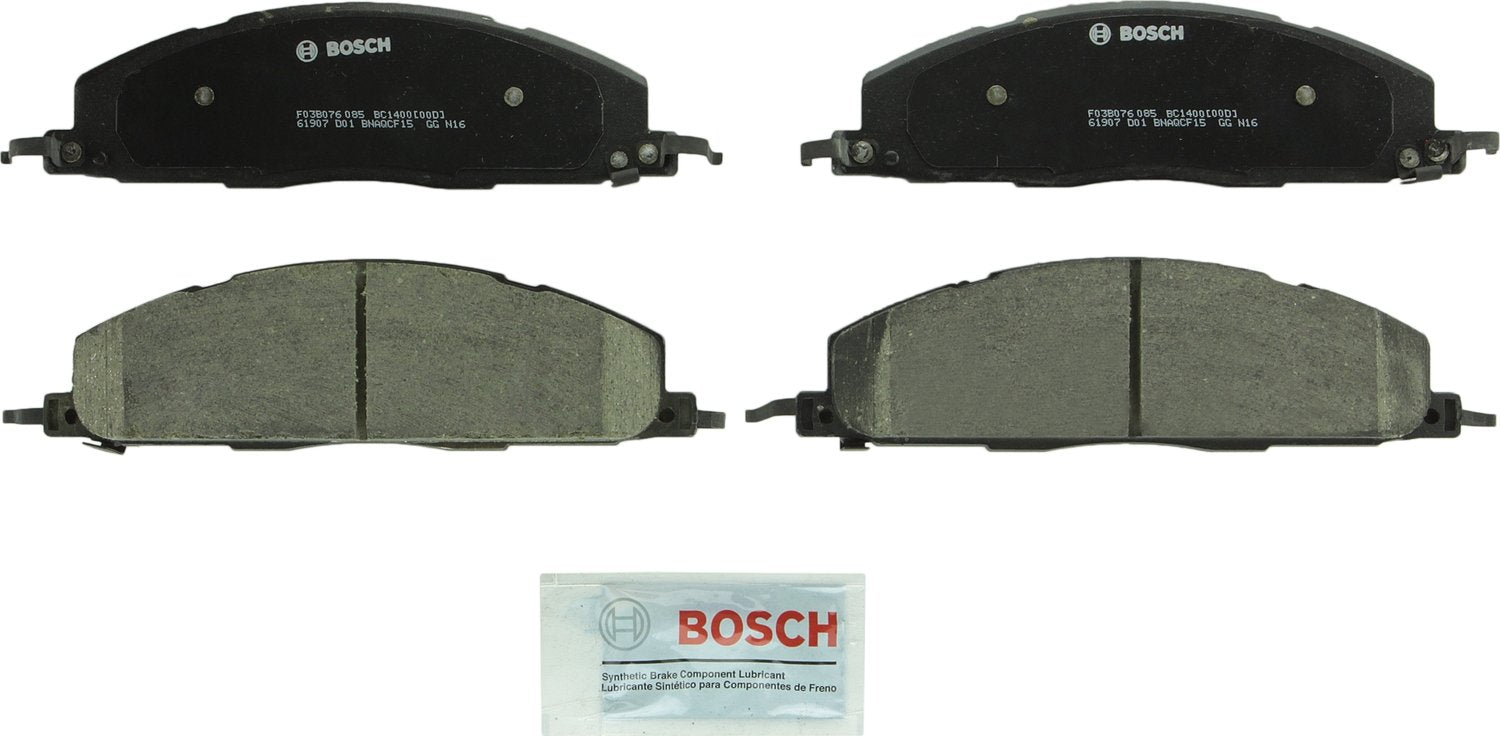 BOSCH BC1400 QuietCast Premium Ceramic Disc Brake Pad Set - Compatible with Select Dodge Ram 2500, Ram 3500; Ram 2500, 3500; REA