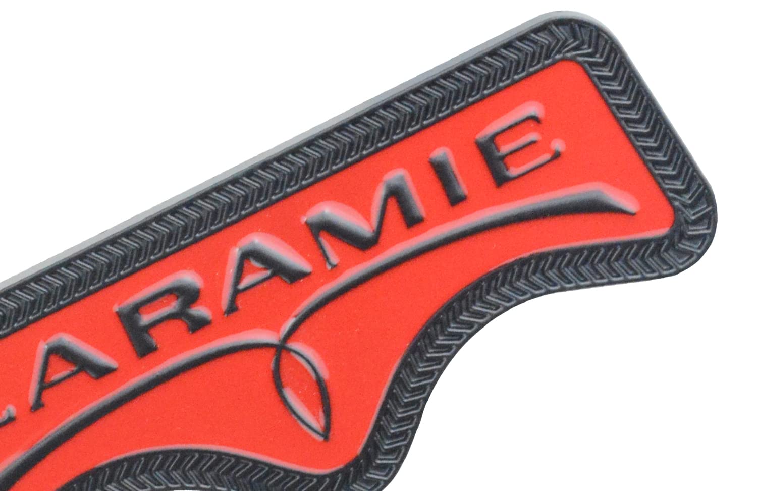 Embroom Laramie Emblem, 3D Laramie Badge Nameplate Tailgate Sticker Decal Replacement For Ram 1500 2500 3500 (Chrome)