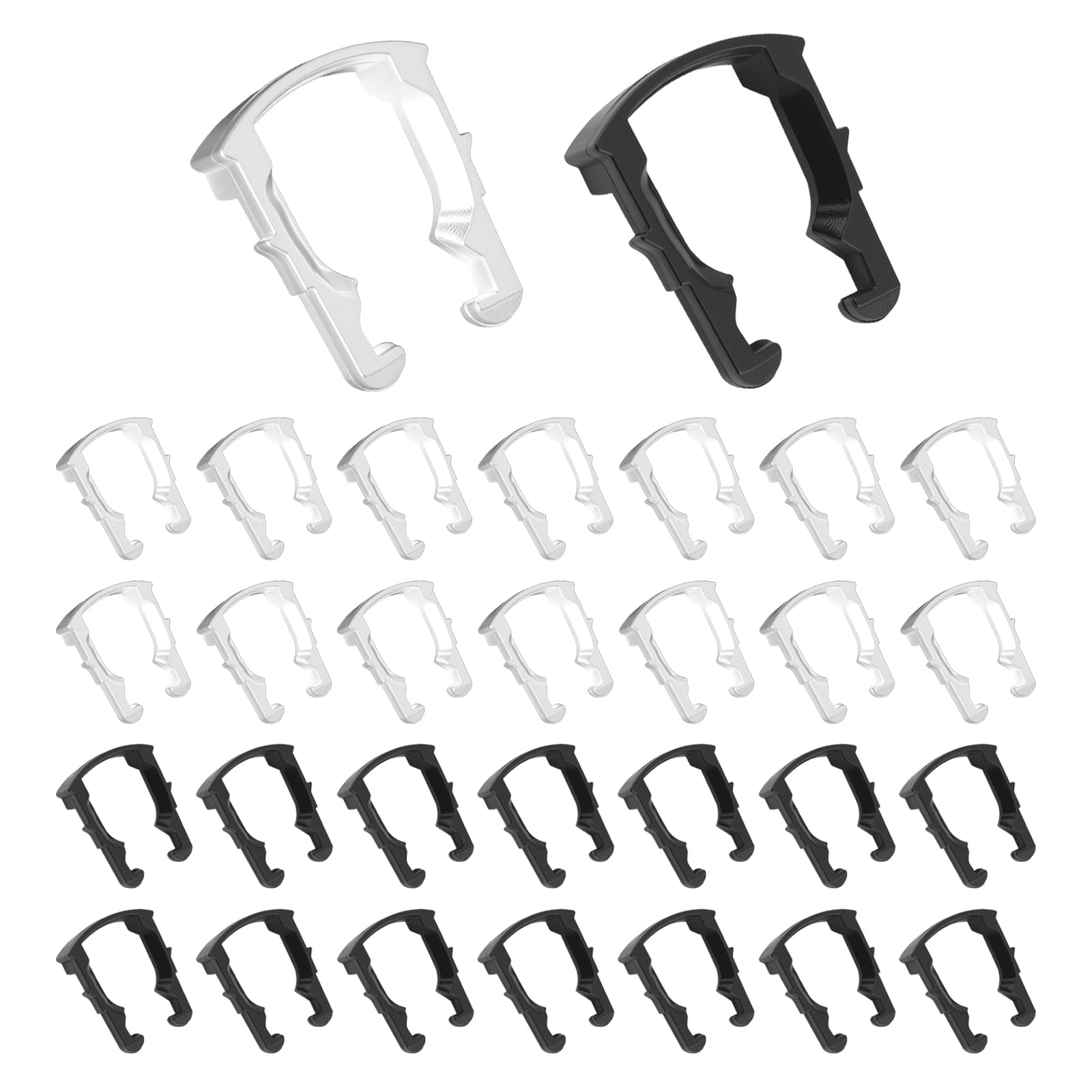 30PCS 3/8 & 5/16 Fuel Line Clips,Portable Fuel Line Clamps Car Clips Compatible with Ford GMC Cadillac,Fuels Lines Retainer Clip