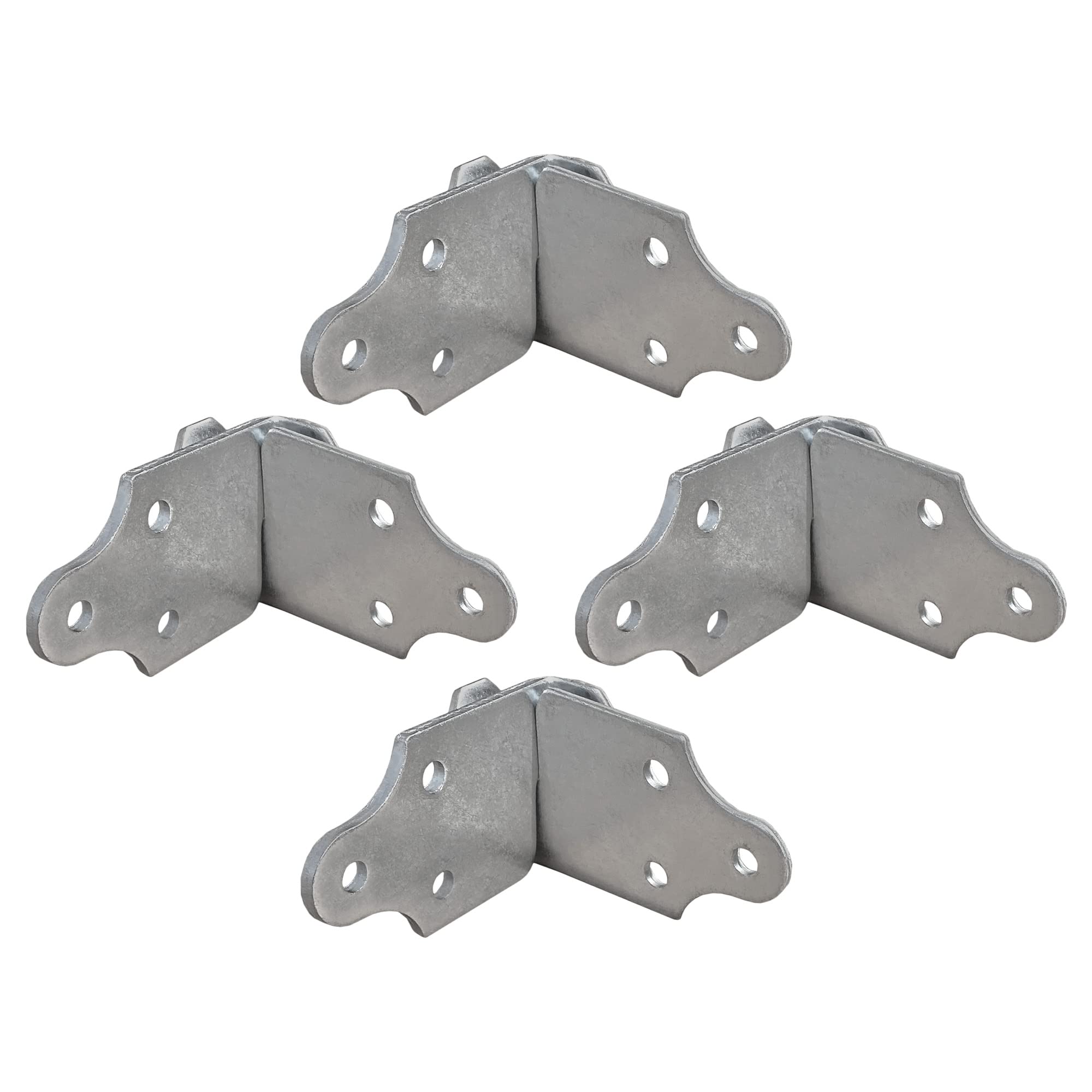 4 Sets Utility Trailer Wood Panel Side Corner Bracket, for Stake Body Latch Rack Gate Connector - 8 Pack, 4 Joints (4 Sets)