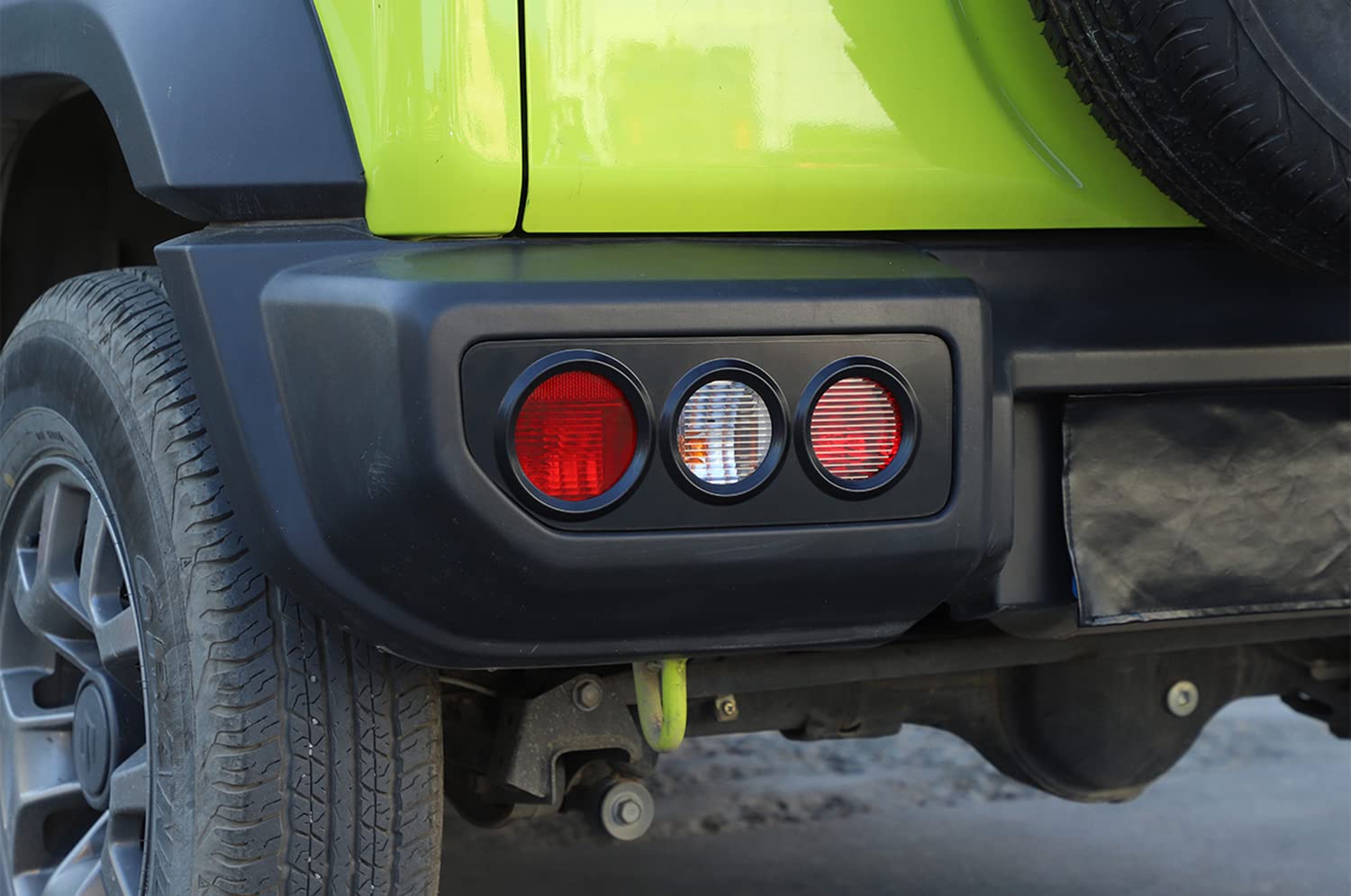 Junleli Tail Light Protector Decoration Cover Trim For Jimny 2019 2020 2021 2022 2023 Car Exterior Accessories Abs Black