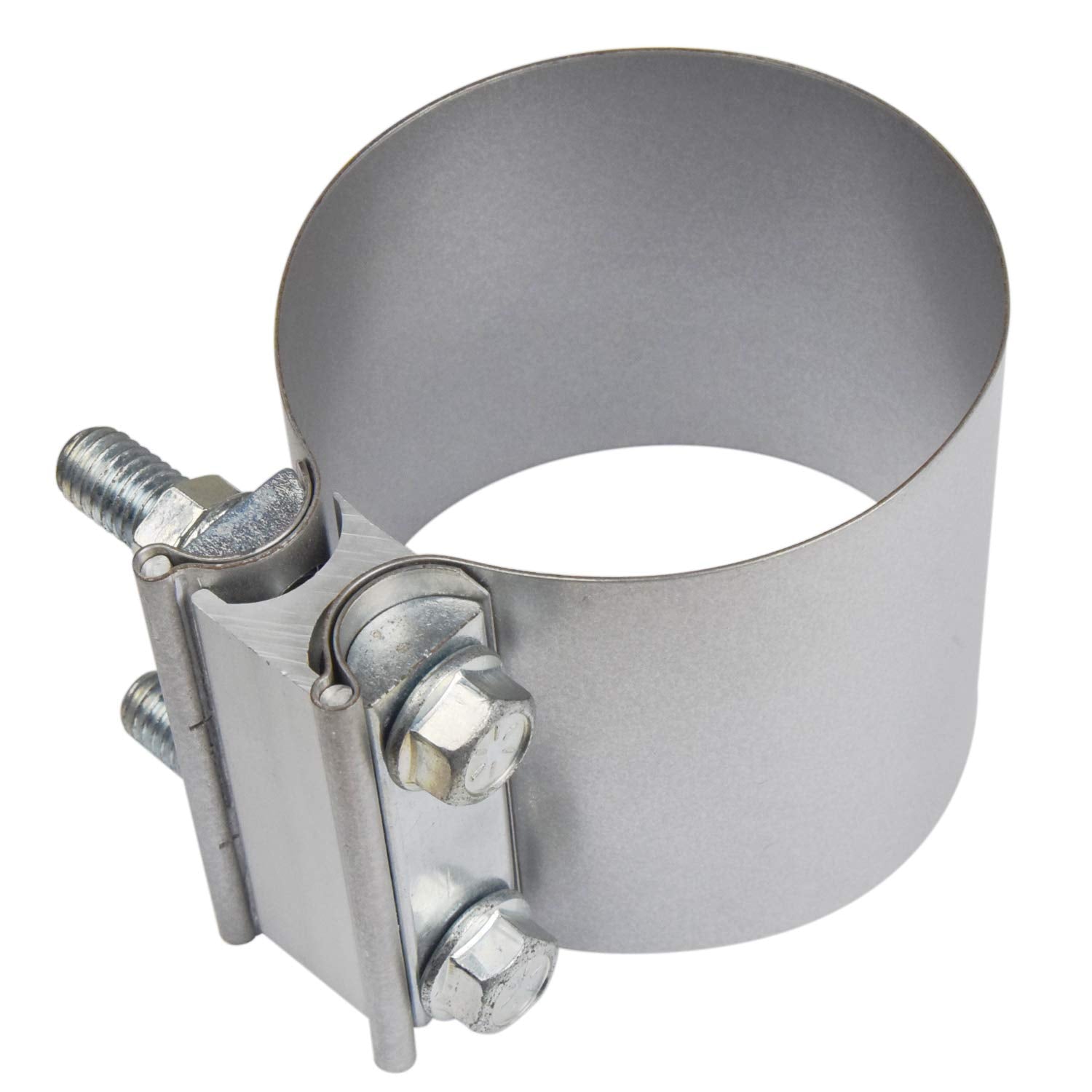 Roadformer 2.5' Butt Joint Exhaust Band Clamp - Aluminized Steel for 2.5' OD Exhaust Pipe, Muffler, Elbow and Exhaust Tubing Connection