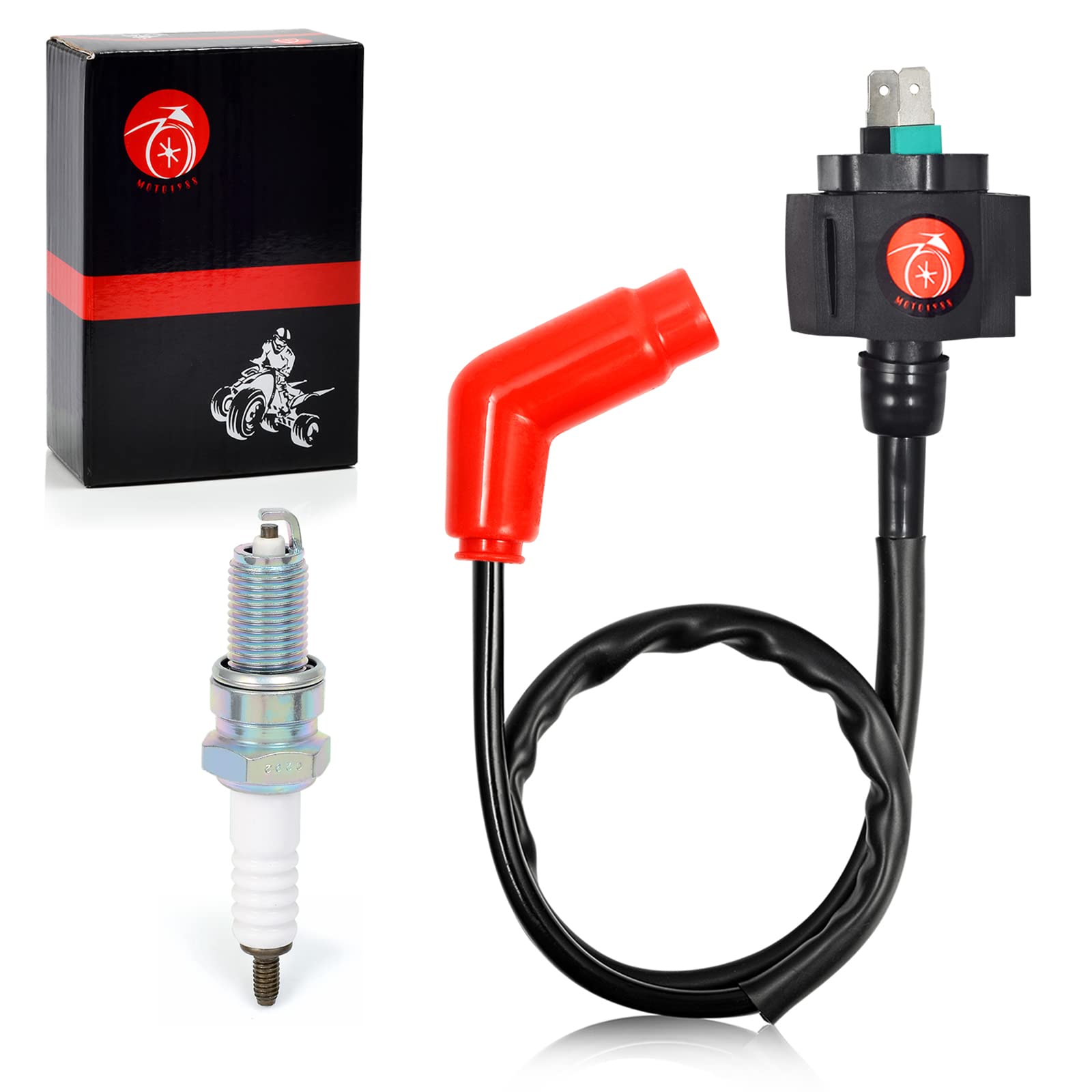 Ignition Coil Pack and spark plug For HONDA 450S 450ES 350S 350ES Foreman 400 450 TRX450 FE FM ES S Rancher 350 TRX350 FE FM TE 