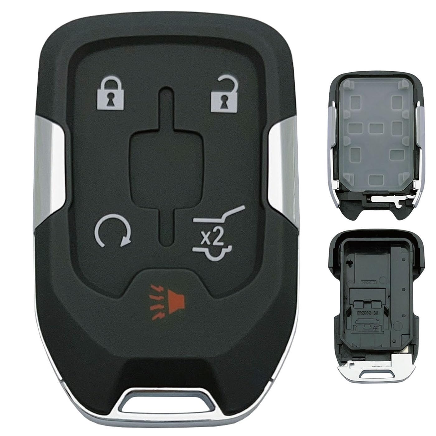 Replacement Key Fob Shell Case Fits for GMC Acadia Terrain Yukon Chevy Suburban Tahoe 2017 2018 2019 2020 2021 Keyless Entry Rem