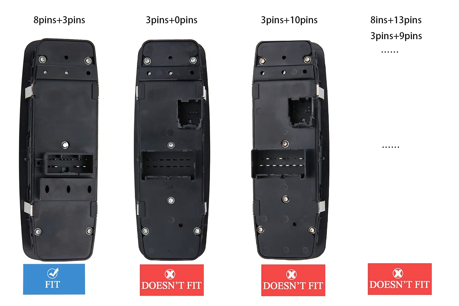 Zaposts Master Power Window Switch For 2011-2014 Dodge Charger,2011-12 Crysler 300,2015-17 Crysler 200.2016 Dodge Ram 1500,2500,