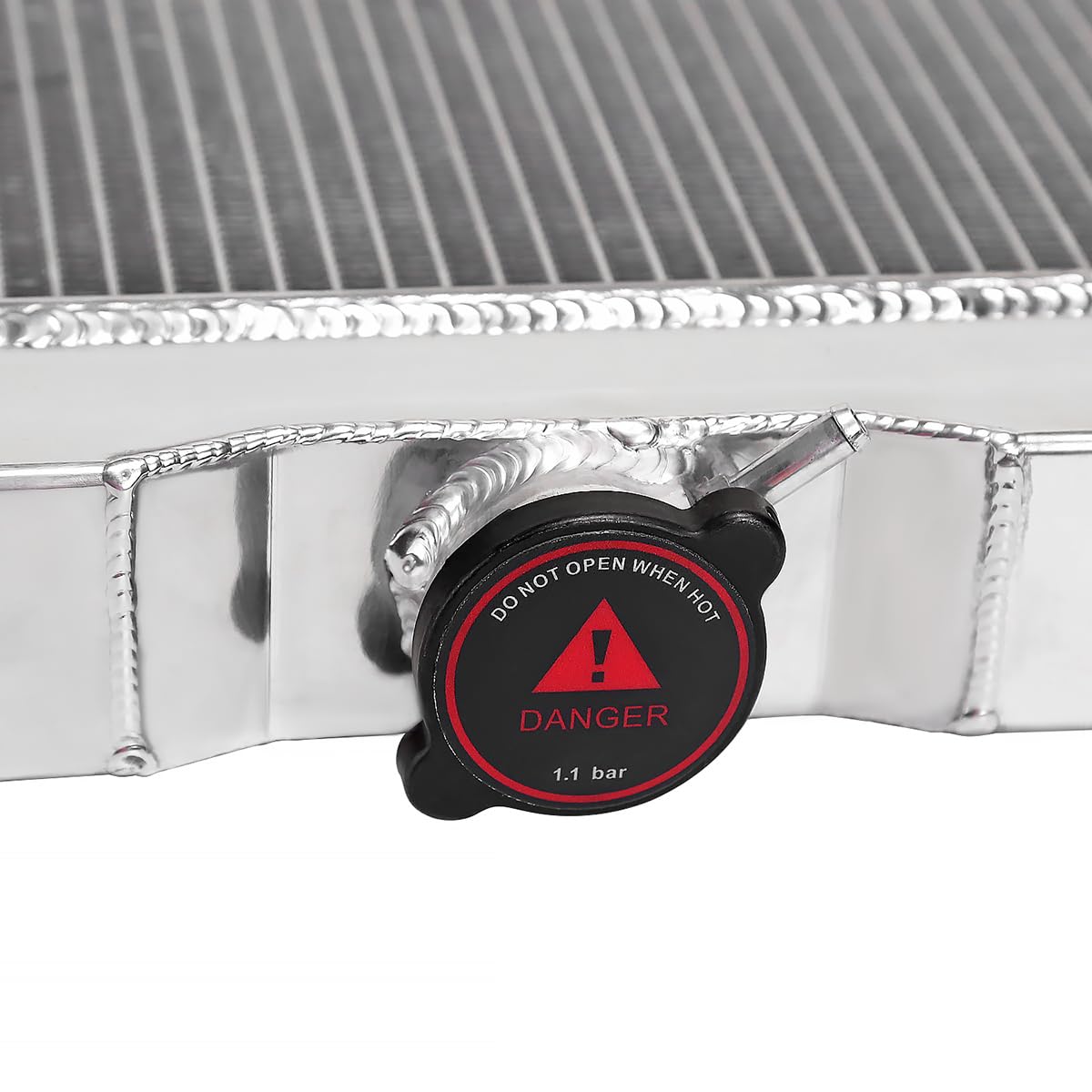 Spec-D Tuning 3 Core Manual Transmission 20'' Driver/Left Side Radiator Compatible With 1969-1970 Ford Mustang/Falcon V8