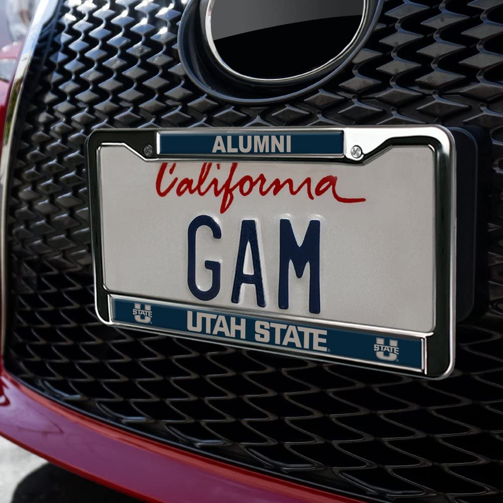 Utah State University Alumni Design Full Size Standard License Plate Metal Frame