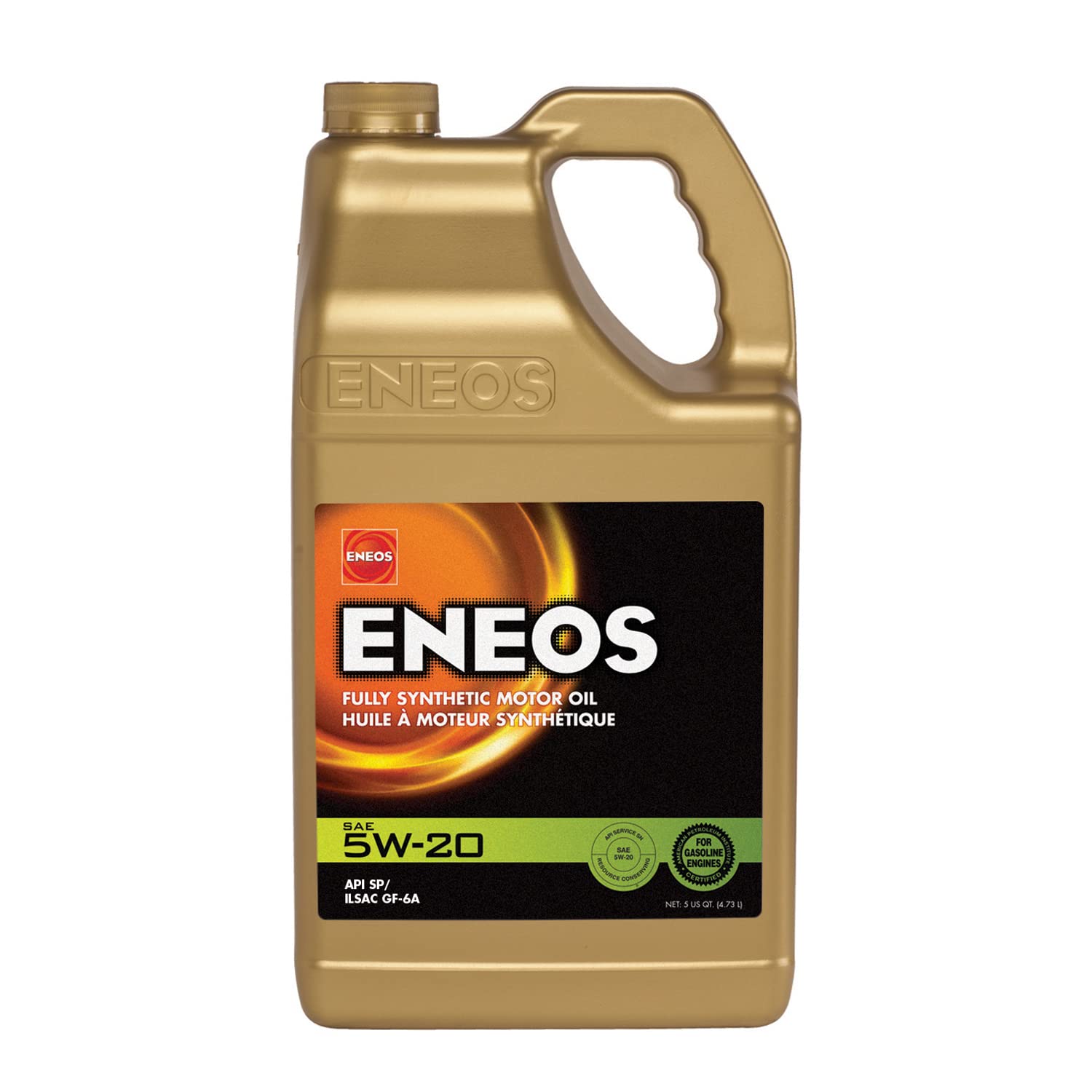 ENEOS 5W-20 Fully Synthetic Motor Oil (5-Quart, Single Pack)