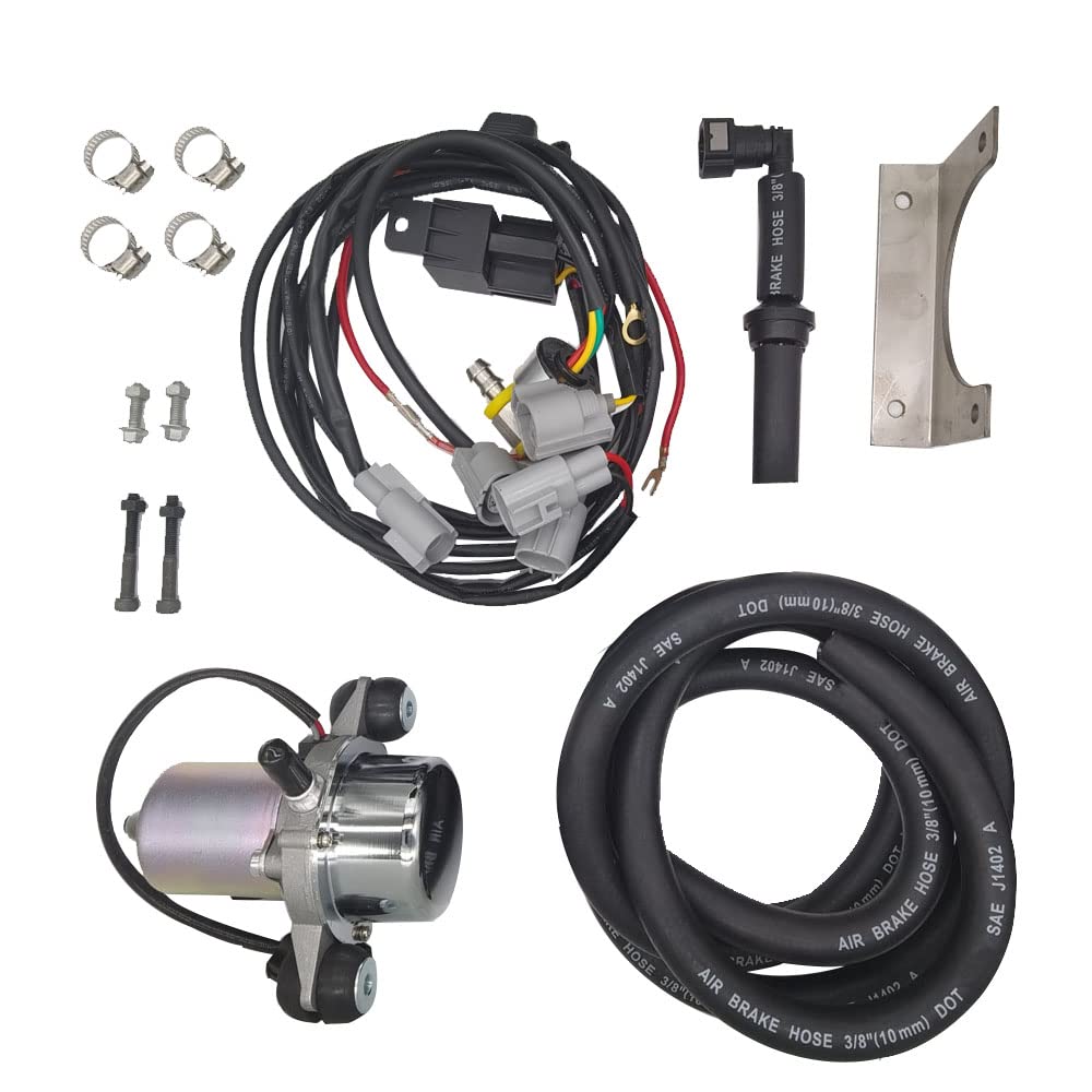 TMaster 12V Brake Booster Vacuum Pump kit - Plug and Play w/installation kit,Quiet high-performance 18 to 25 electric vacuum