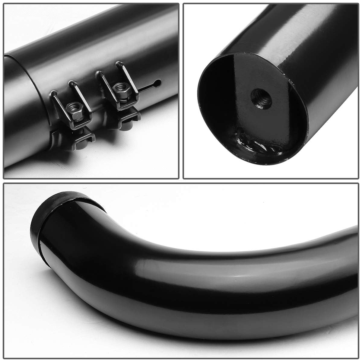 DNA MOTORING Black 3" Stainless Steel Nerf Bar Running Board - Model STEPB-3-UNI-BK for 00-11 Suburban/Tahoe/Yukon 1500/