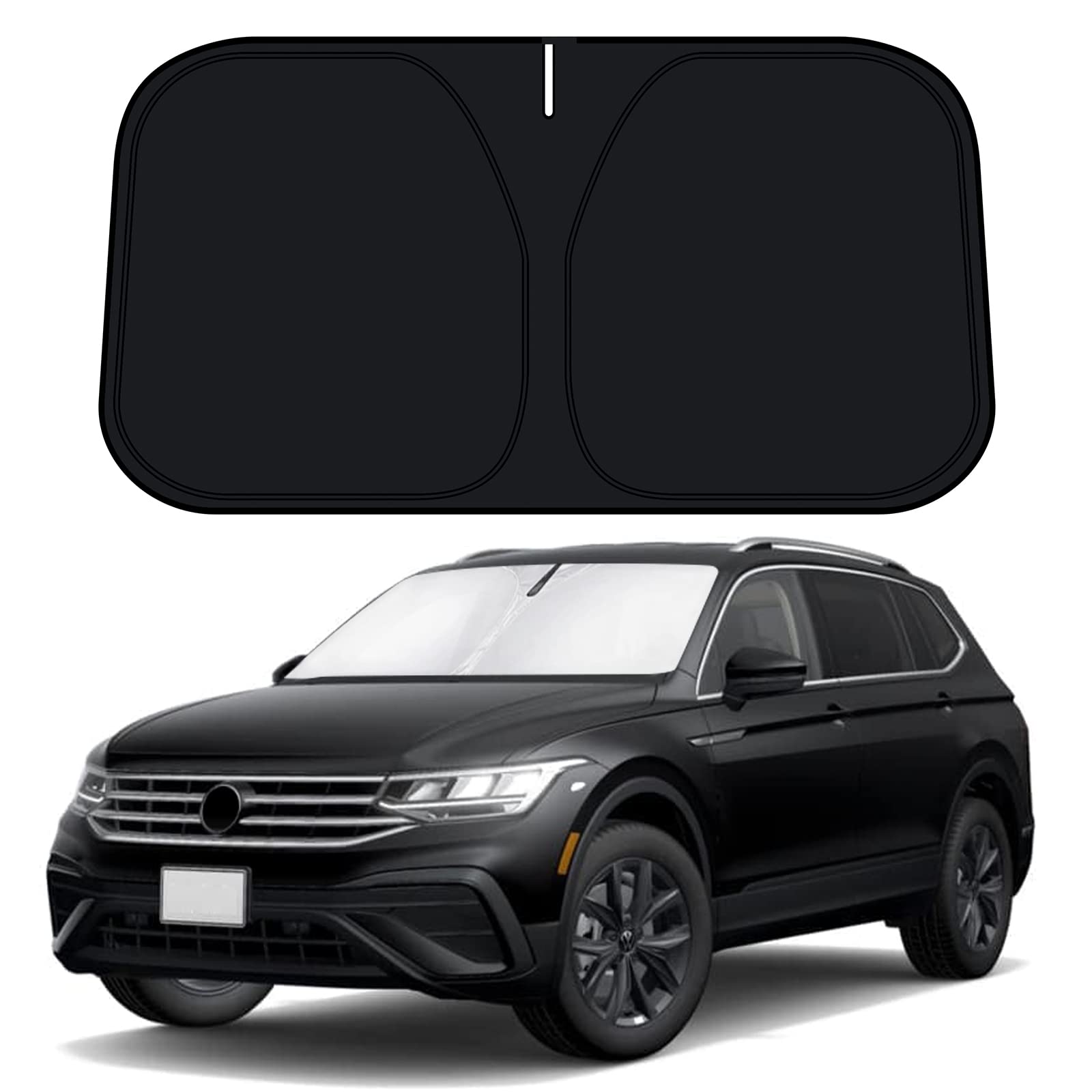 D-Lumina Windshield Sun Shade For 2018 2019 2020 2021 2022 2023 Volkswagen Vw Tiguan Accessories, Front Window Sunshade Sun Viso