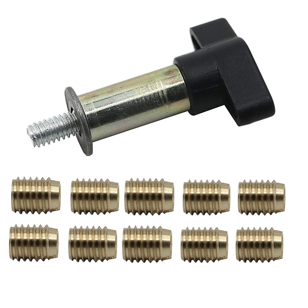 Autovic 10Pcs Brass Batwing Fairing Insert Repair Kit With Tool For Haley-D Electra Glide Classic Street Glide Flht Flhtk Flhtcu