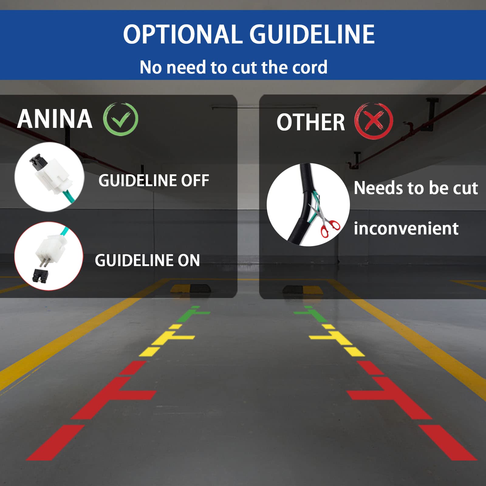 Anina Tailgate Handle Backup Camera For 2000-2006 Toyota Tundra Rear View Reverse Parking Assist Camera With Optional Guideline
