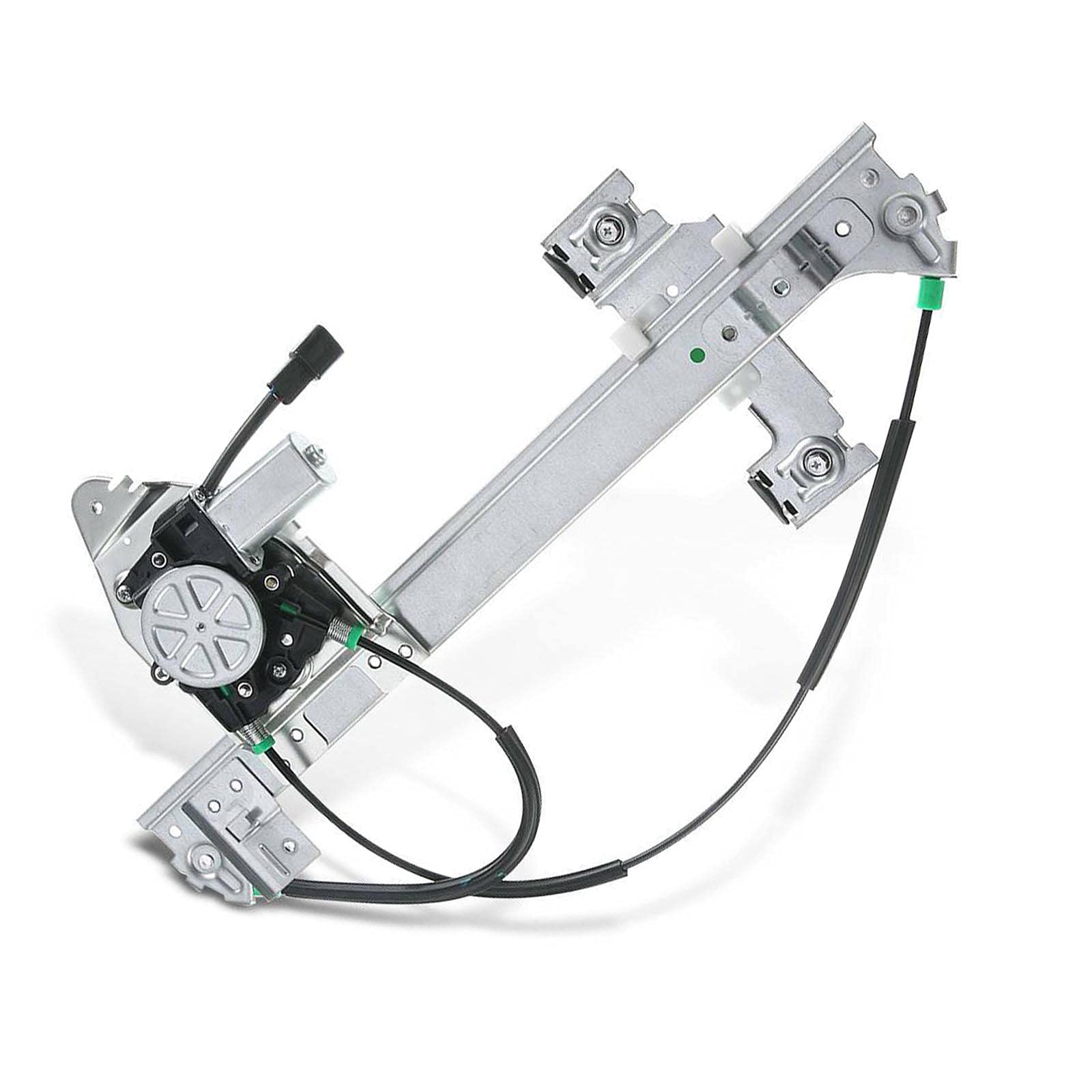 YHTAUTO Rear Driver Side Power Window Regulator With 2-Pin Motor Assembly for Chevy Trailblazer & GMC Envoy & Buick Rainier & Is