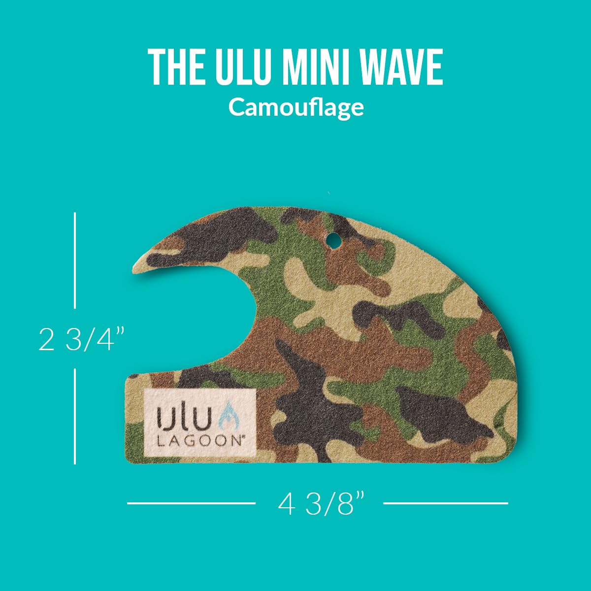 Ulu Lagoon Coconut Surf Wax Scent Mini Wave Air Freshener (Camo)