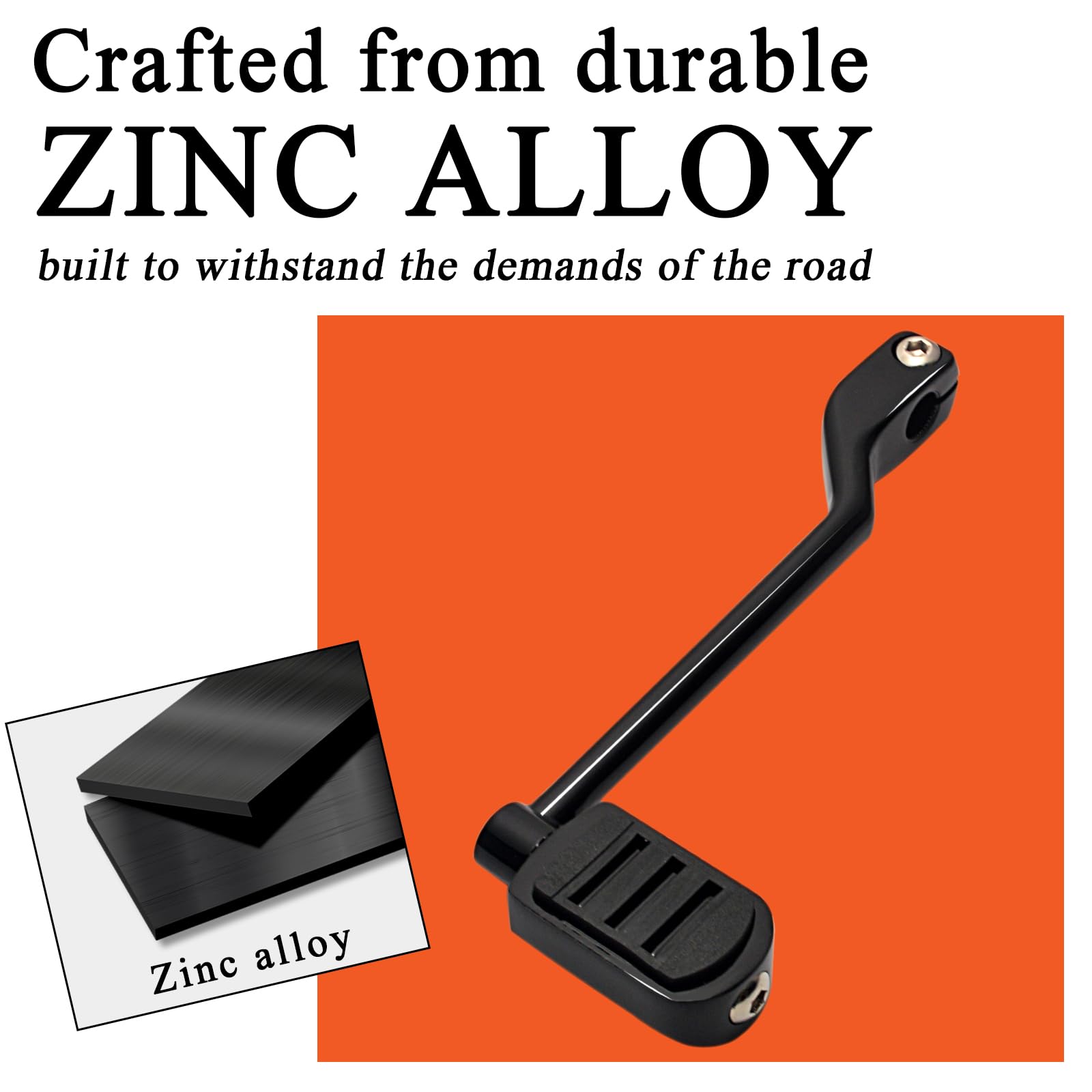 Fovplue Heel/Toe Shifter Levers W/Shift Pegs, Front And Rear Shifter Pegs For Harley '86-'17 Fl Softail, 88-Later Touring Cvo Road Glide Street Glide Electra Glide Road King And '08-Later Trike, Bk#2