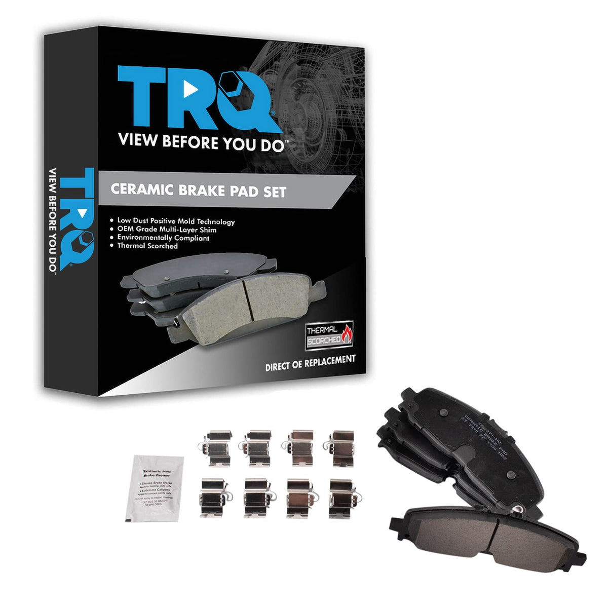 TRQ Front Brake Pads Ceramic Compatible with 2020-2022 Buick Enclave 2021-2022 Cadillac XT5 XT6 2022 Chevrolet Blazer Colorado T