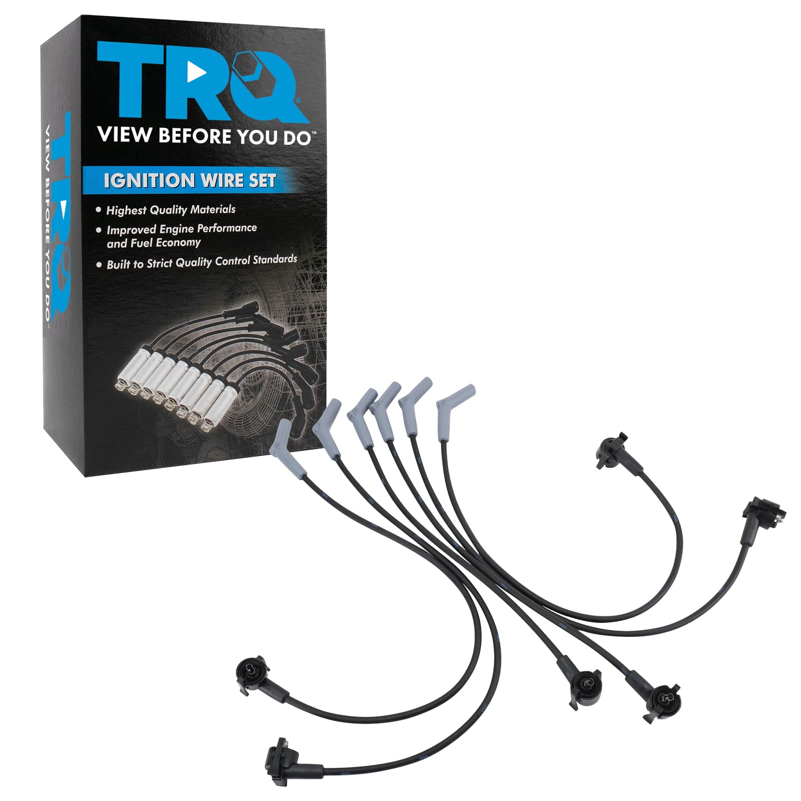Trq Spark Plug Wire Set Compatible With 96-97 Ford Aerostar 95-97 Ranger 95-96 Mazda B3000