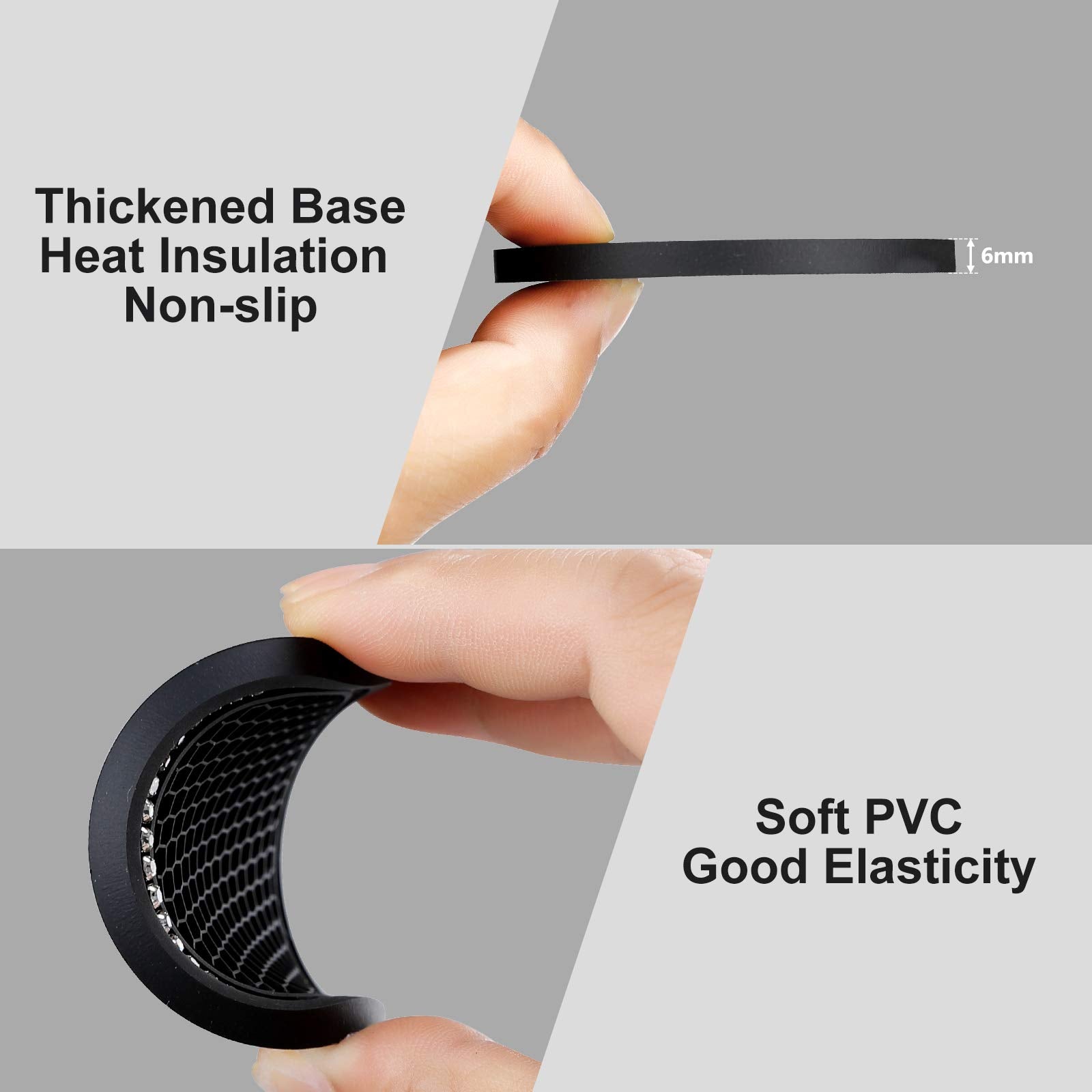 4Pcs Bling Coasters, Crystal Car Cup Coaster, Rhinestone Universal Vehicle Anti Slip Coaster, Suitable For Most Car Interior, Bl