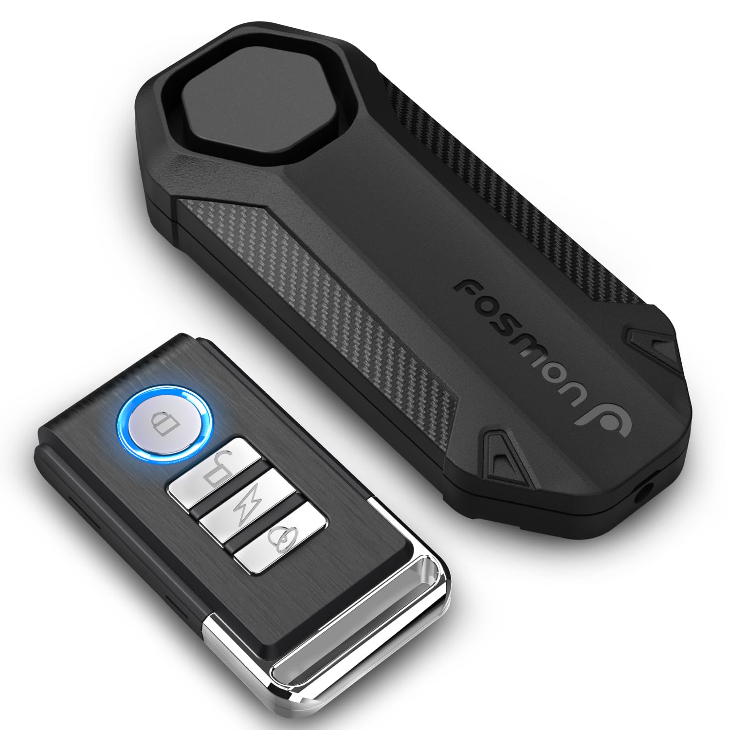 Fosmon 113db Bike Alarm with Remote, Motion Sensor Bicycle SOS Alarm, IP65 Waterproof Anti Theft Alarm System, Wireless Siren fo