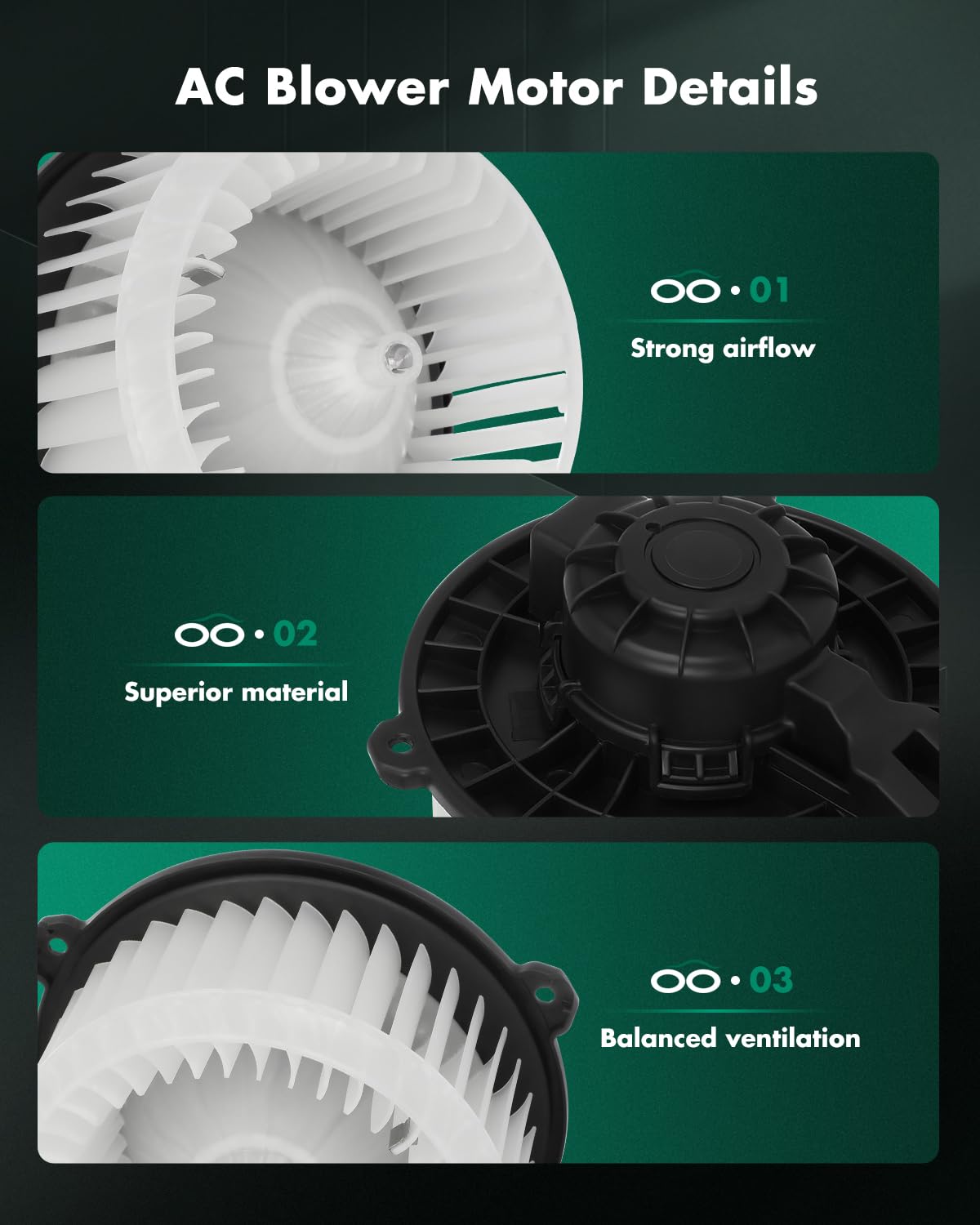 Scitoo 700266 Hvac Blower Motor With Fan Cage For Chevy For Spark L4 1.2L 2013 2014 2015