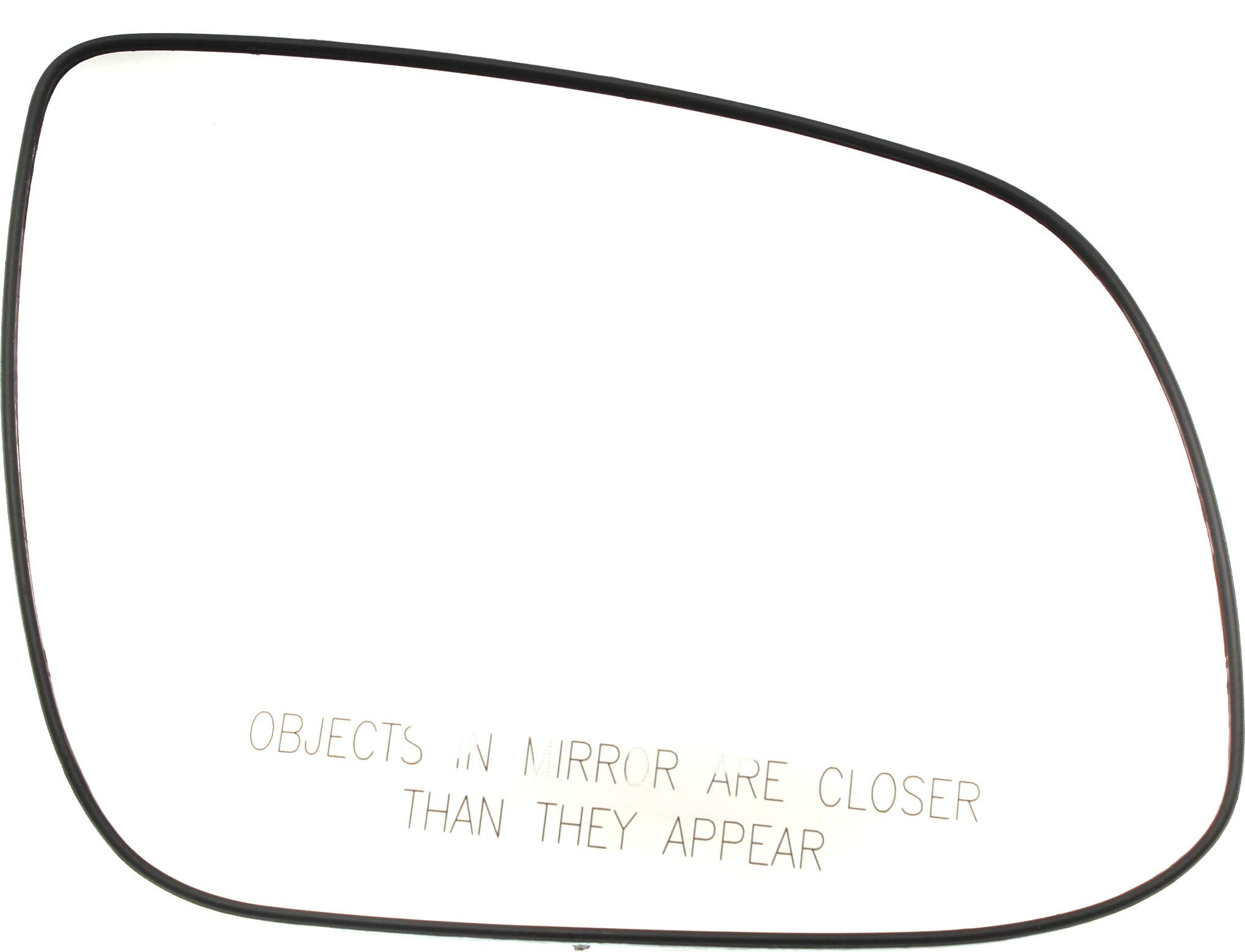 Evan Fischer Mirror Glass Compatible with 2010-2011 Hyundai Accent, Fits 2010-2011 Kia Rio & 2010-2011 Rio5 Passenger Side Convex, With backing plate