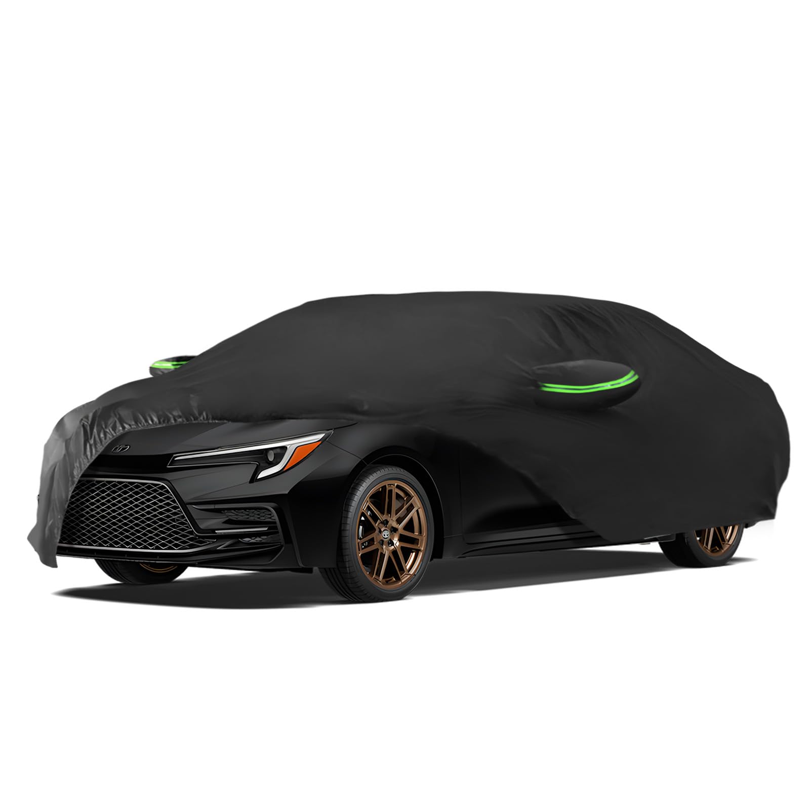 Proadsy 2024 Upgrade 6 Layers Car Cover Custom Fit for Corolla Sedan 2019-2024 Windproof All Weather Waterproof Sun Rain UV Dust