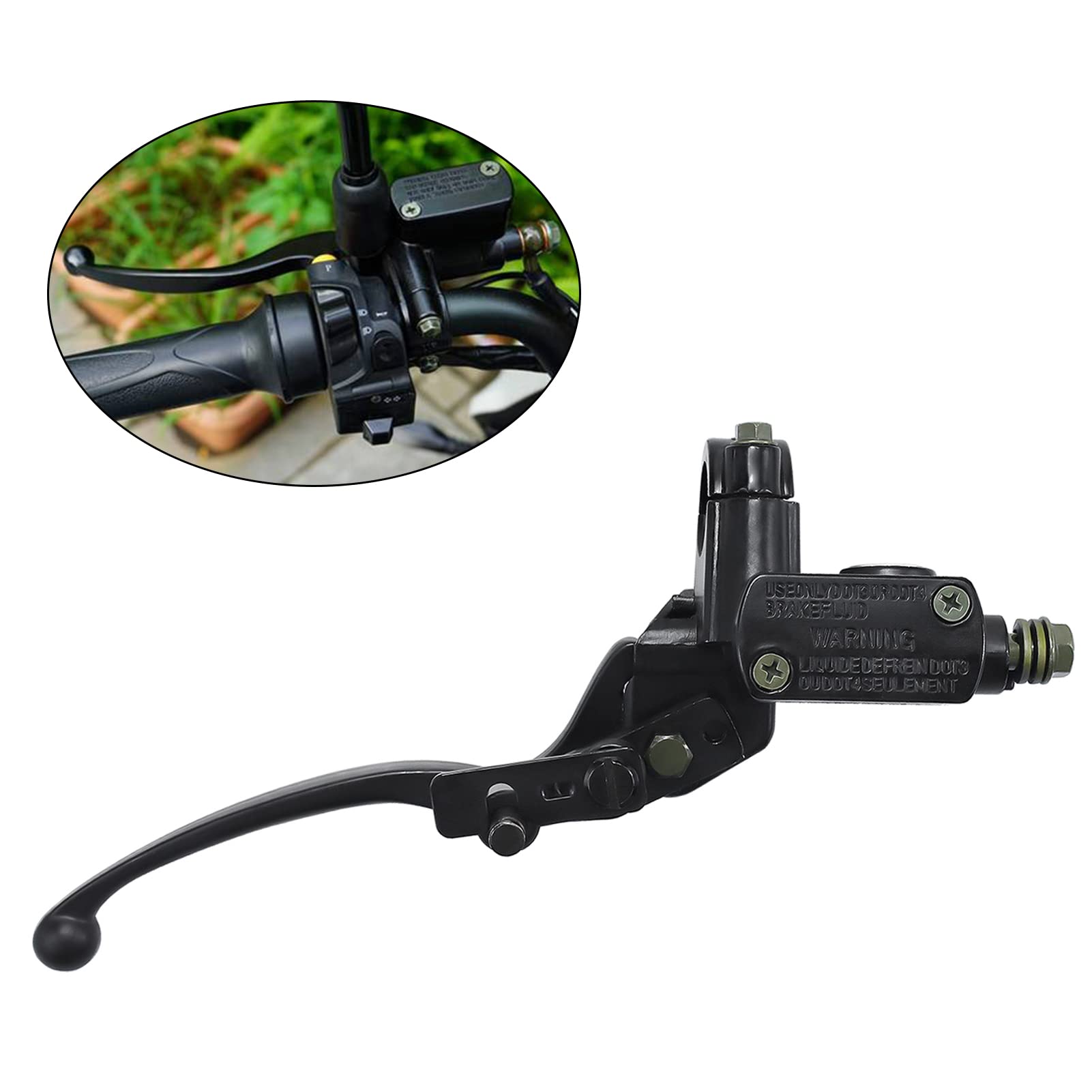 7/8'' Right Hydraulic Brake Master Cylinder Lever Pump Replace For Gy6 50Cc 70Cc 90Cc 110Cc 125Cc 150C 200Cc 250Cc Atv Quad Mope