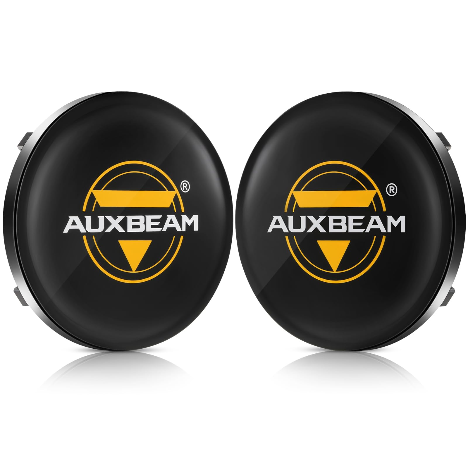 Auxbeam 4 Inch Round Led Pods - Black Lens Covers For Fog Lights, Spot Lights, Pack Of 2