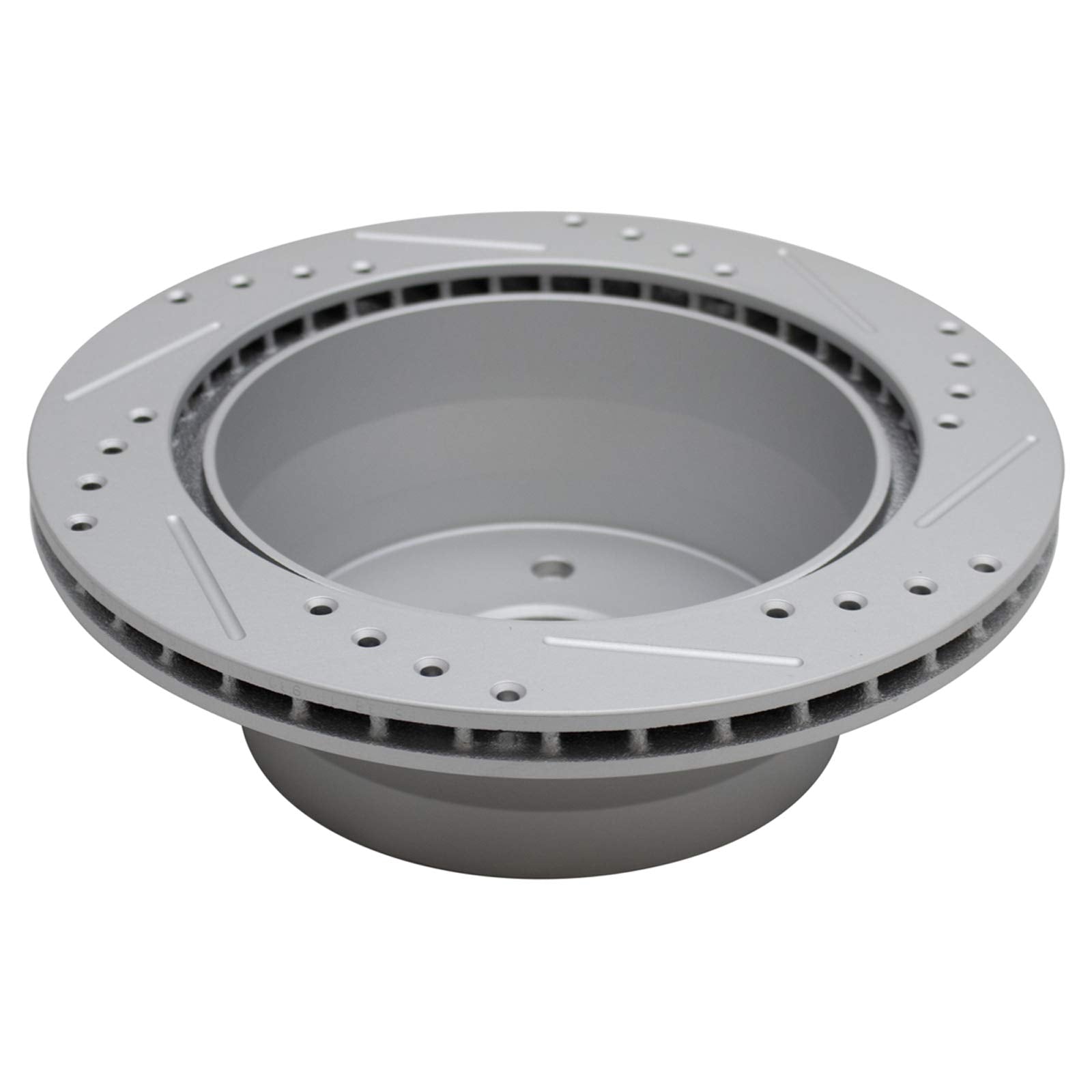 Trq Rear Performance Brake Rotor Drilled Slotted Pair Set For 1997-2005 Blazer / 1997-2001 Bravada / 1998-2000 Envoy / 1997-2001