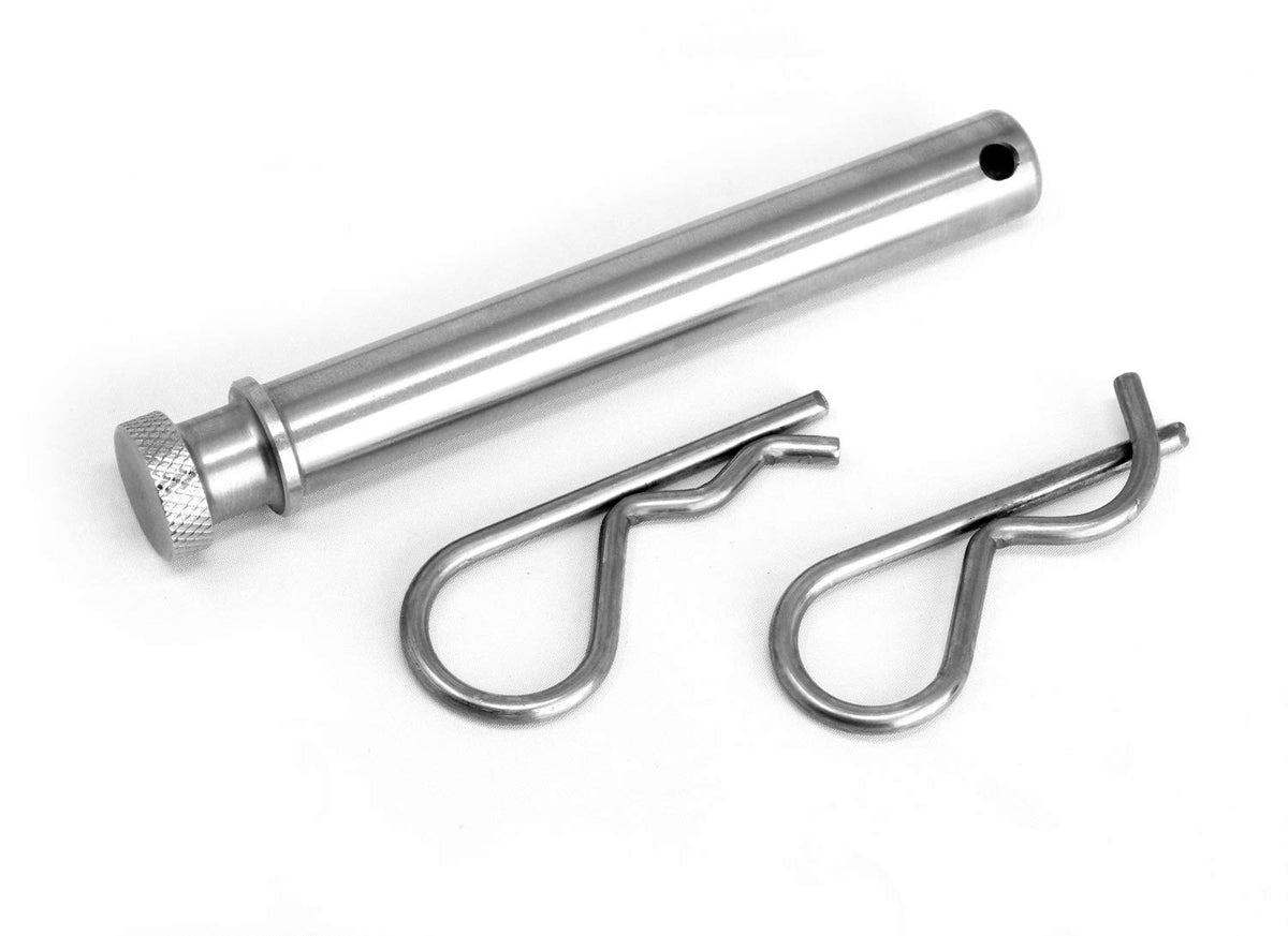 Lfparts 5/8 Inches Diameter Stainless Steel Trailer Hitch Pin Keeper Grip Clip Kit (Will Fit 2.5'' Receivers)