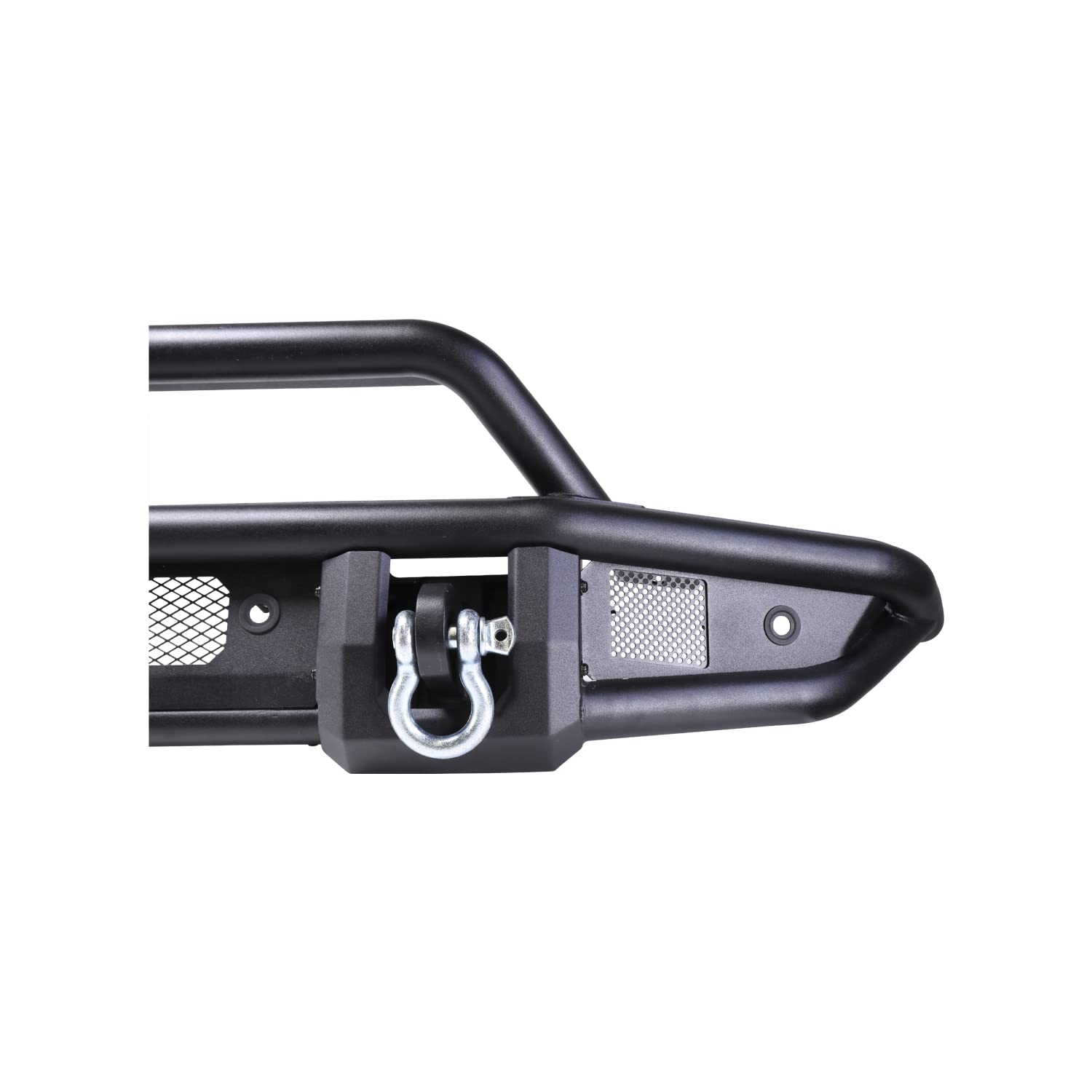 Trailfx Bronco Front Standard Bumper, Alloy Steel, Black, Model BR001T