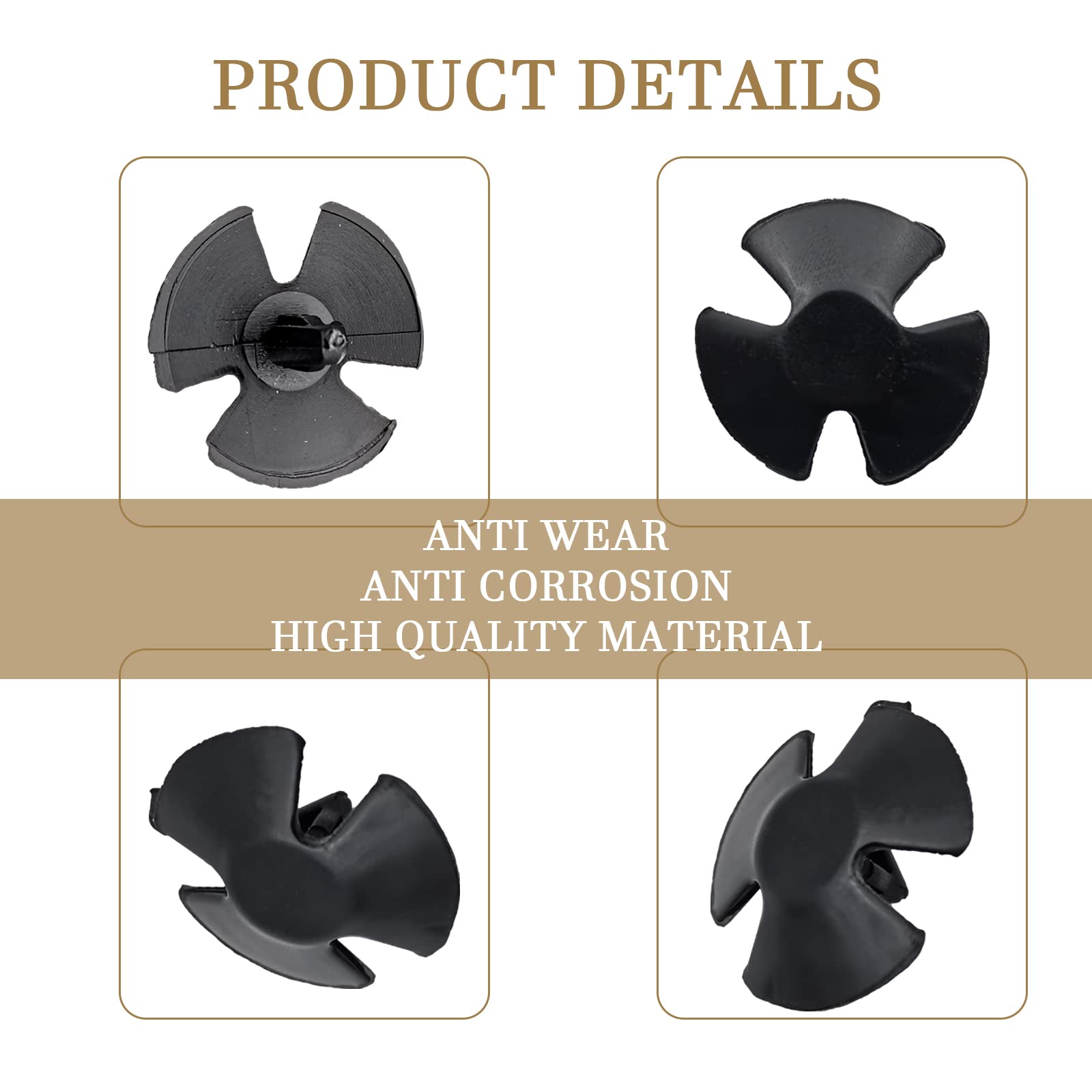 20Pcs Hood Insulation Retainers OEM 4878883AA Replace LH LHS Nylon Clip Plastic Retainers Fasteners Push Type Push Pin Screws Co