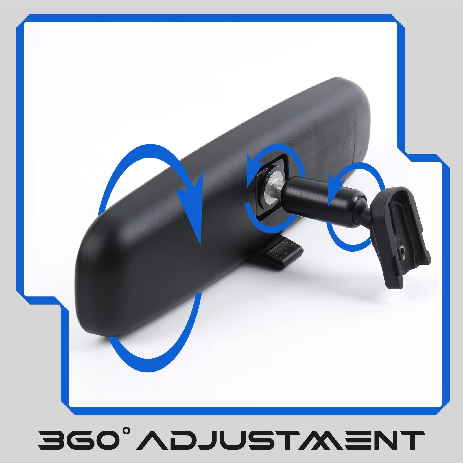 10' Oem Rear View Mirror, Day Night Interior Rearview Mirror Compatible With Most Car, Toyota Corolla Camry Rav4, Ford Focus Nissan Rogue Altima Sentra Honda Crv Accord Kia Optima Mazda 3 5 6 Miata