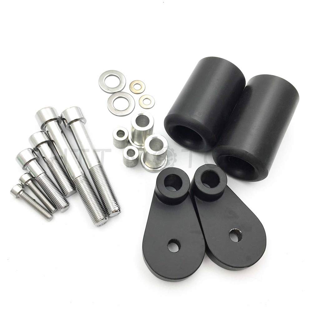 Httmt Mt219-006-Bk No Cut Frame Slider Crash Protector Compatible With 2006 2007 Cbr 1000Rr 1000 Rr Black