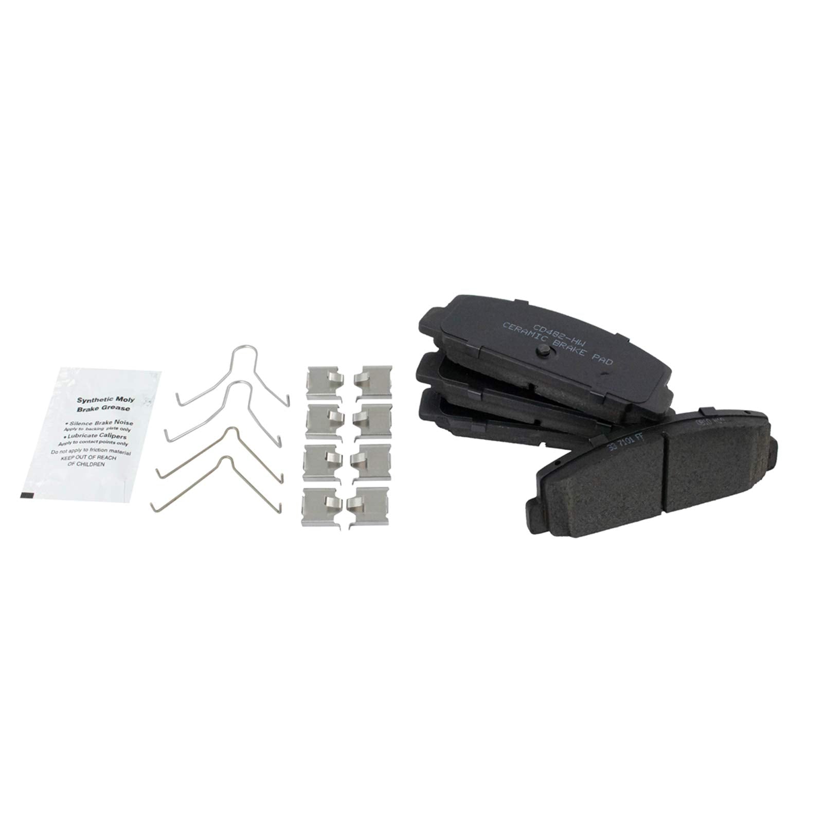 TRQ Rear Brake Pads Ceramic Compatible with 2003-2005 Mazda 6 2003 Protege 1989-1991 RX-7