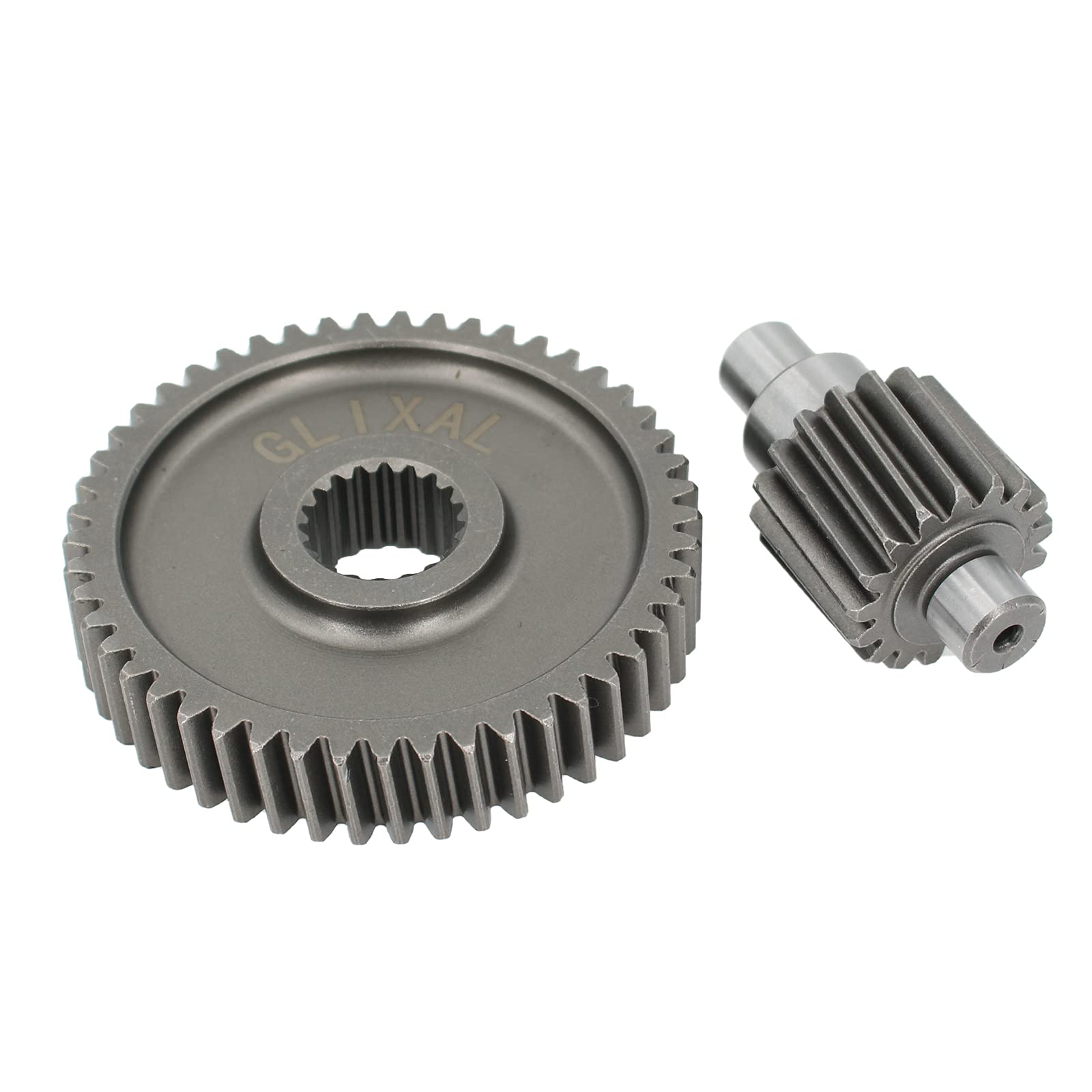 Glixal High Performance Secondary Transmission Gear, Gy6 49Cc 50Cc 80Cc 100Cc Racing Final Drive Gear Set For 139Qmb 139Qma 147Qmd Engine Scooter Moped Atv Go Kart (17T/49T)