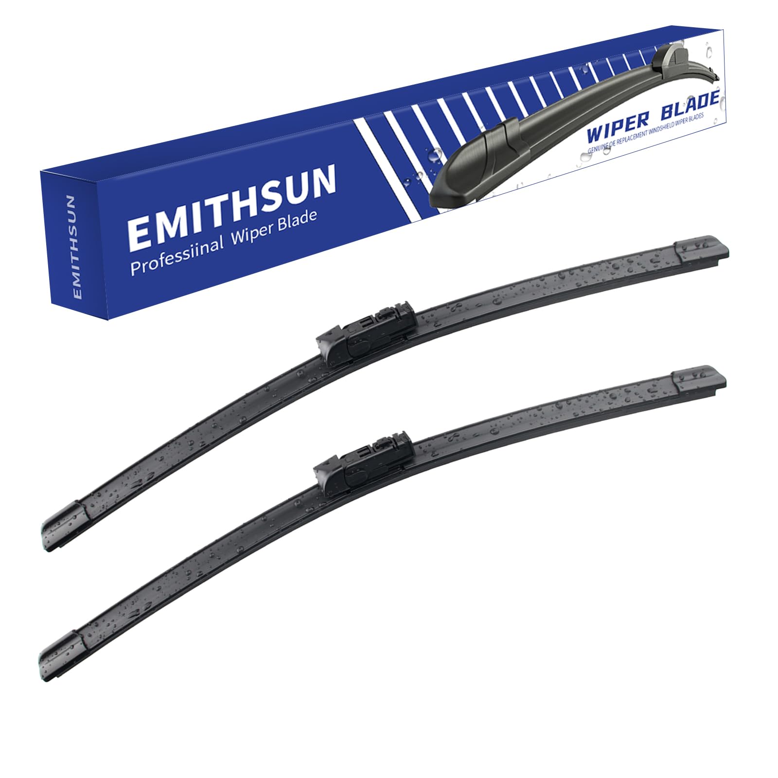 Emithsun Oem Quality Premium All-Season Windshield Wiper Blades Replacement For Honda Civic Coupe 2 Door 2005-2011,Easy Diy Install 28'+24'(Set Of 2)