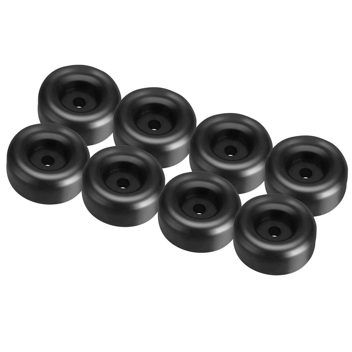 Tongass (8-Pack) 1'' Trailer Ramp Door Bumpers - Universal Fit Bumpers With 7/16'' Screw Holes - Premium Thick Automotive-Grade 