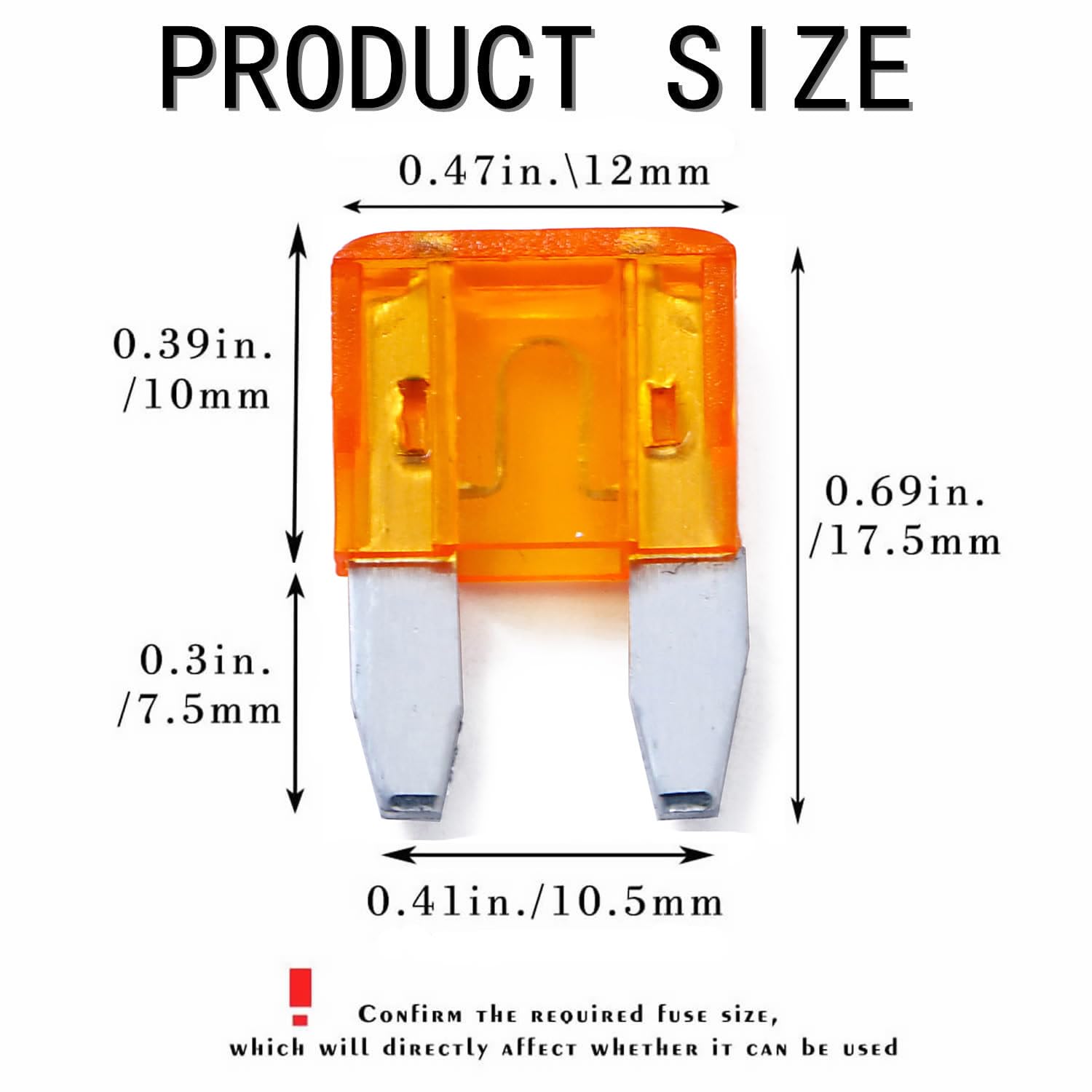 100 Pack Auto Fuses 5 Amp Apm/Atm 32V Mini Blade Style Fuses 5A Short Circuit Protection Car Fuse (5 Amp)