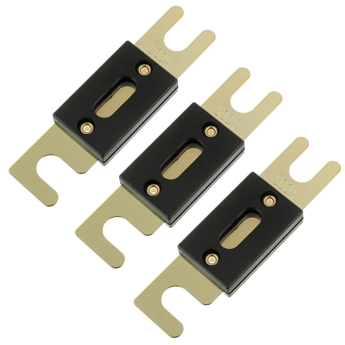 Bojack 500 Amp 32 Vdc Anl Blade Fuse For Car Audio And Video System (Pack Of 3)
